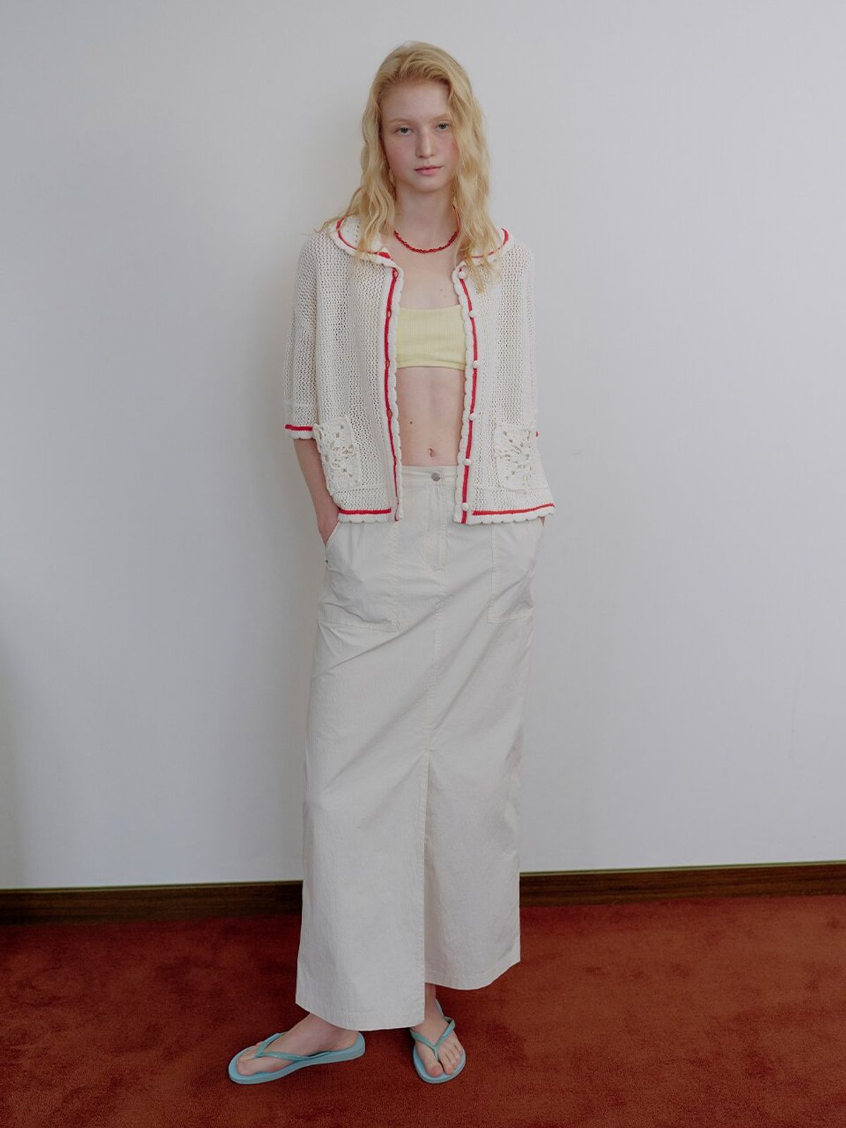 뮈뮈에르(MUEMUER) Casual Banding Long Skirt MU2635SK310M