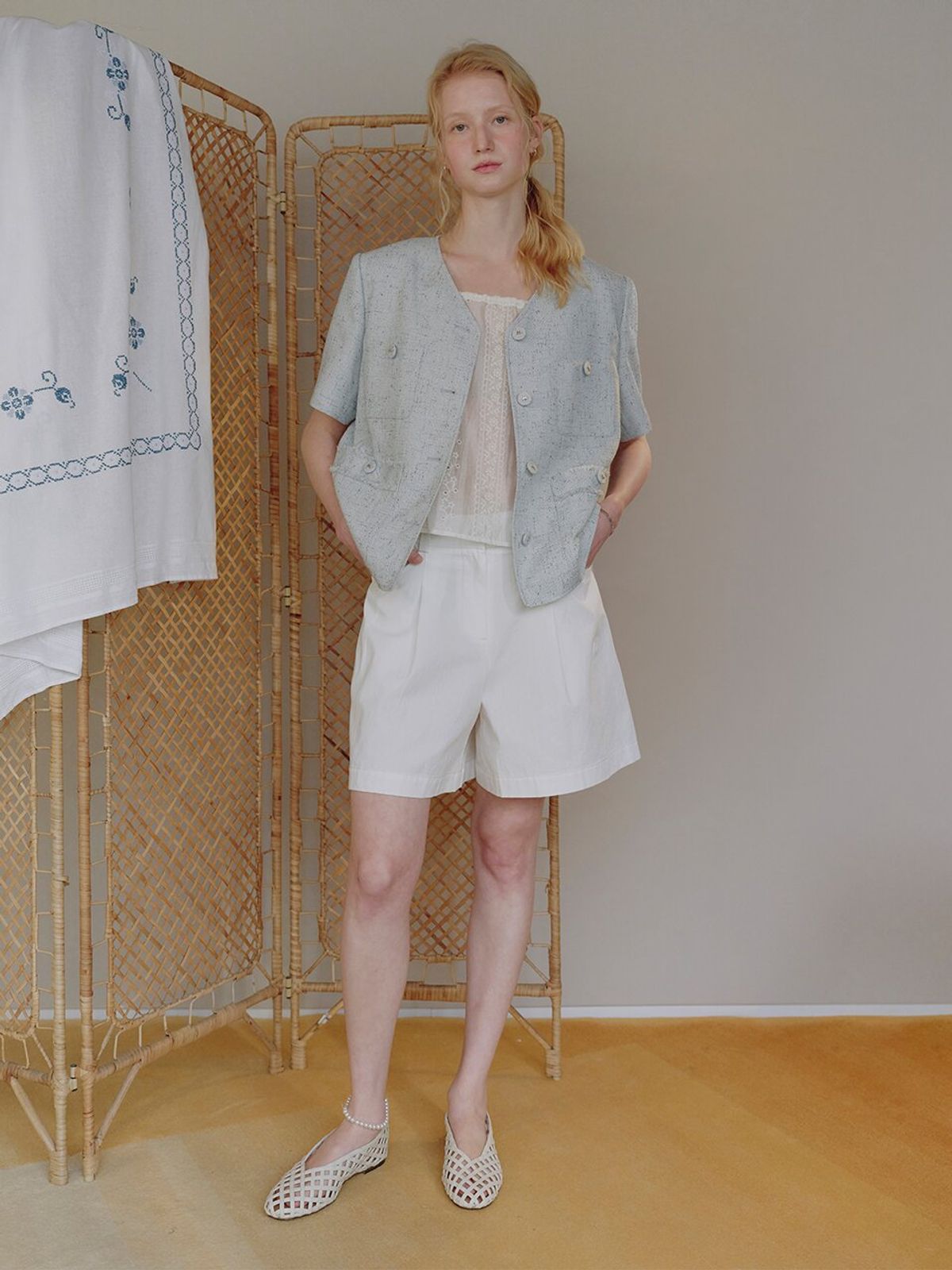 뮈뮈에르(MUEMUER) Culotte Short Pants MU2634PT304M_WHITE