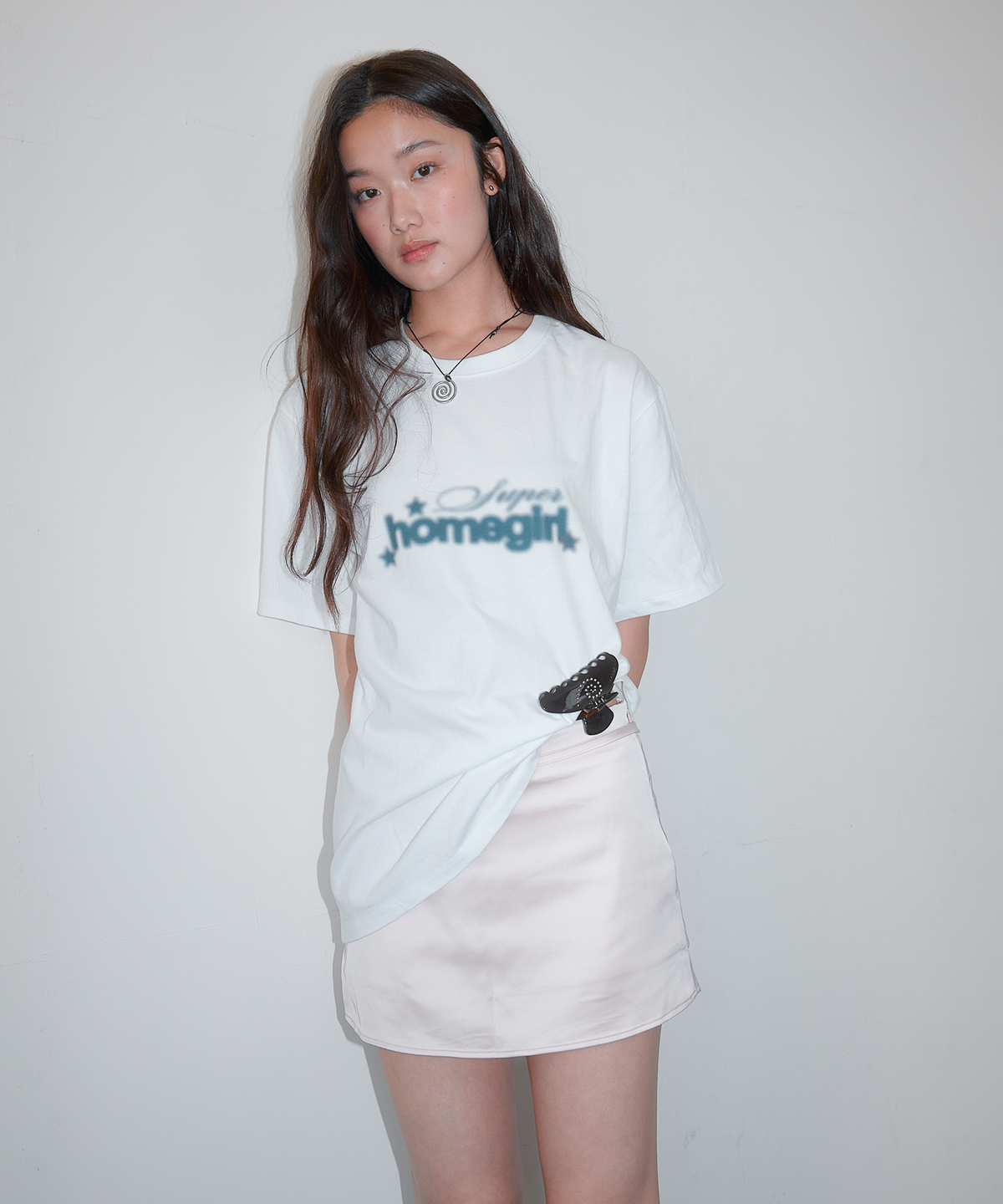 홈바디띵즈(HOMEBODY THINGS) Homegirl Graphic Tee (WHITE)