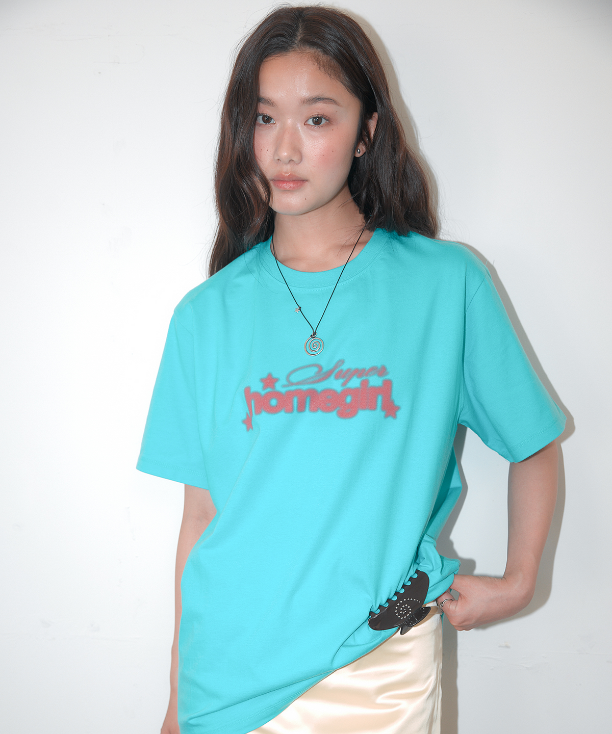 홈바디띵즈(HOMEBODY THINGS) Homegirl Graphic Tee (MINT)