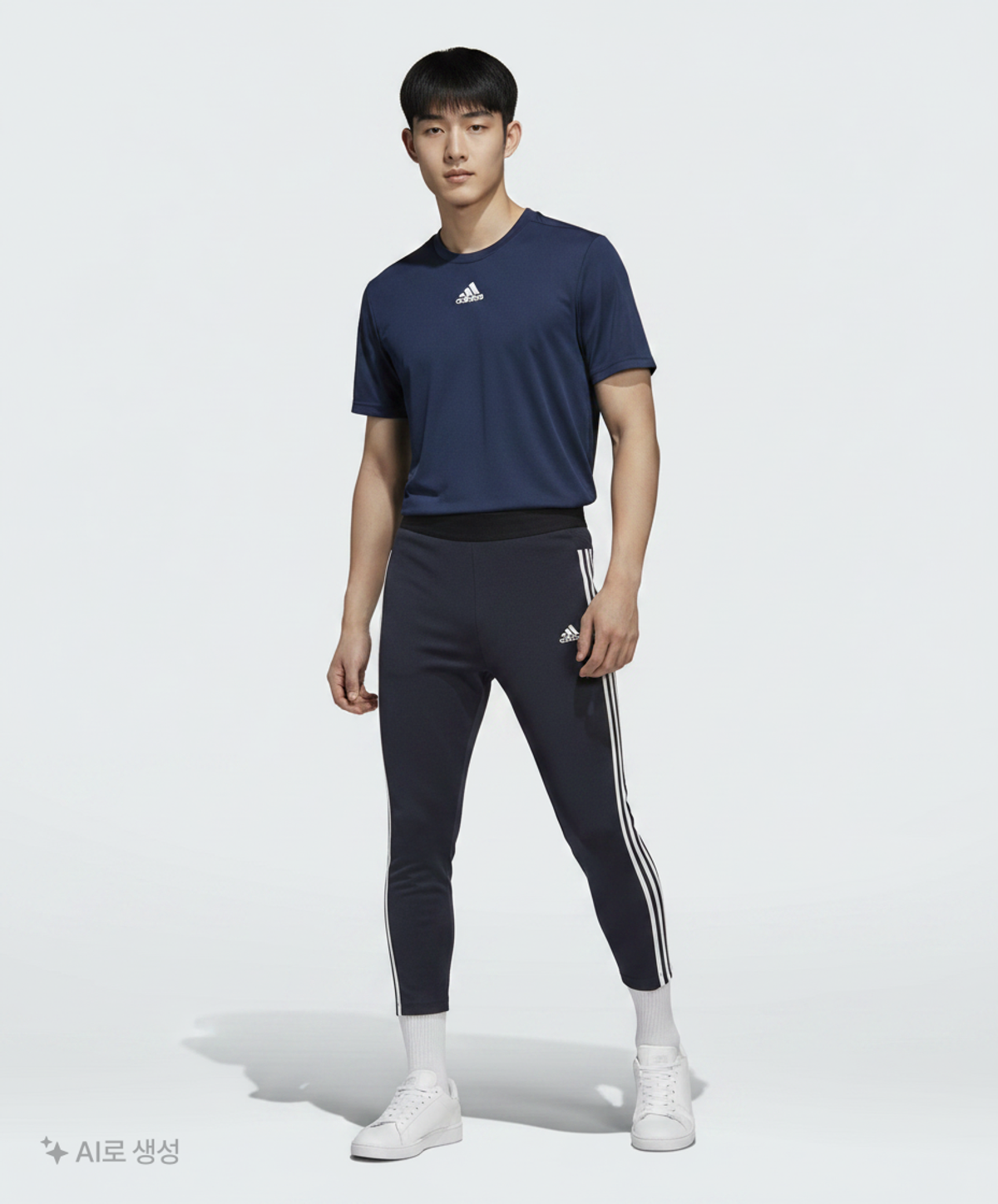 아디다스(ADIDAS) 에센셜 3S 레깅스 - 블랙:화이트 / BS4820 S