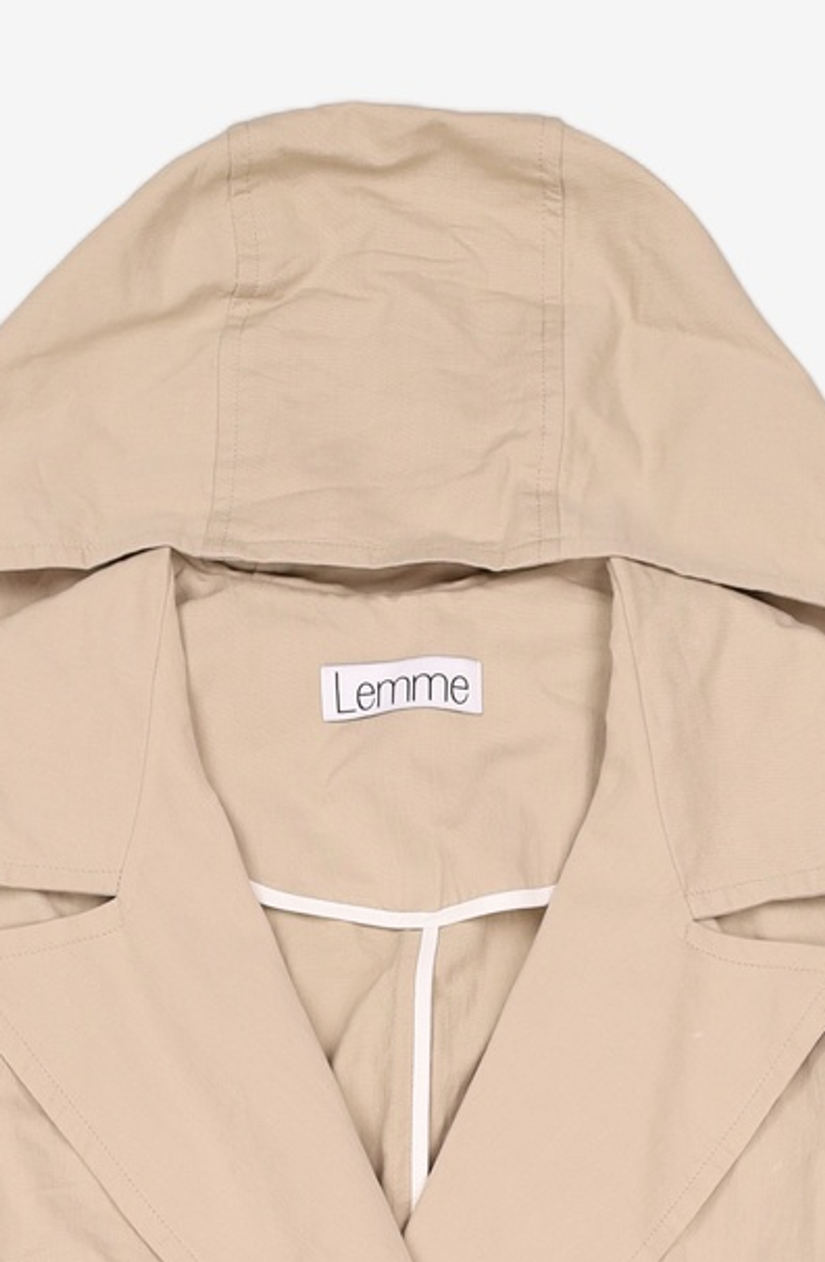 레미(LEMME) HOODY TRENCH COAT (BEIGE) FREE