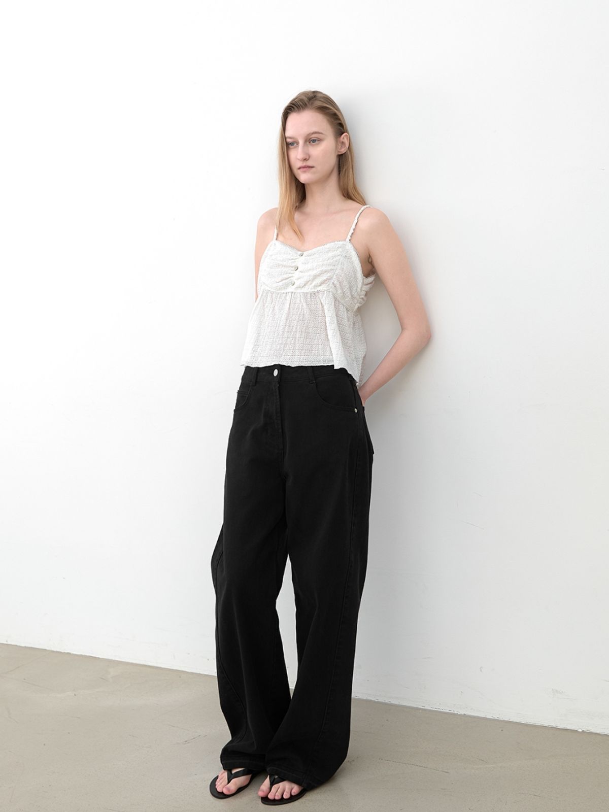 아틀리에 나인(ATELIER NAIN) VOLUME SHIRRING BUSTIER TOP (BL-4423)