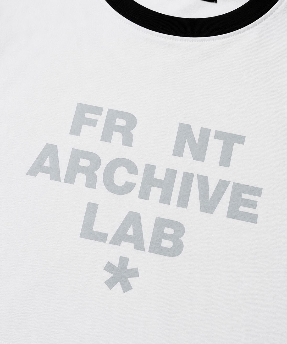 프론트아카이브랩(FRONT ARCHIVE LAB) HEART 헤비웨이트 링거 반팔 티셔츠 [화이트]