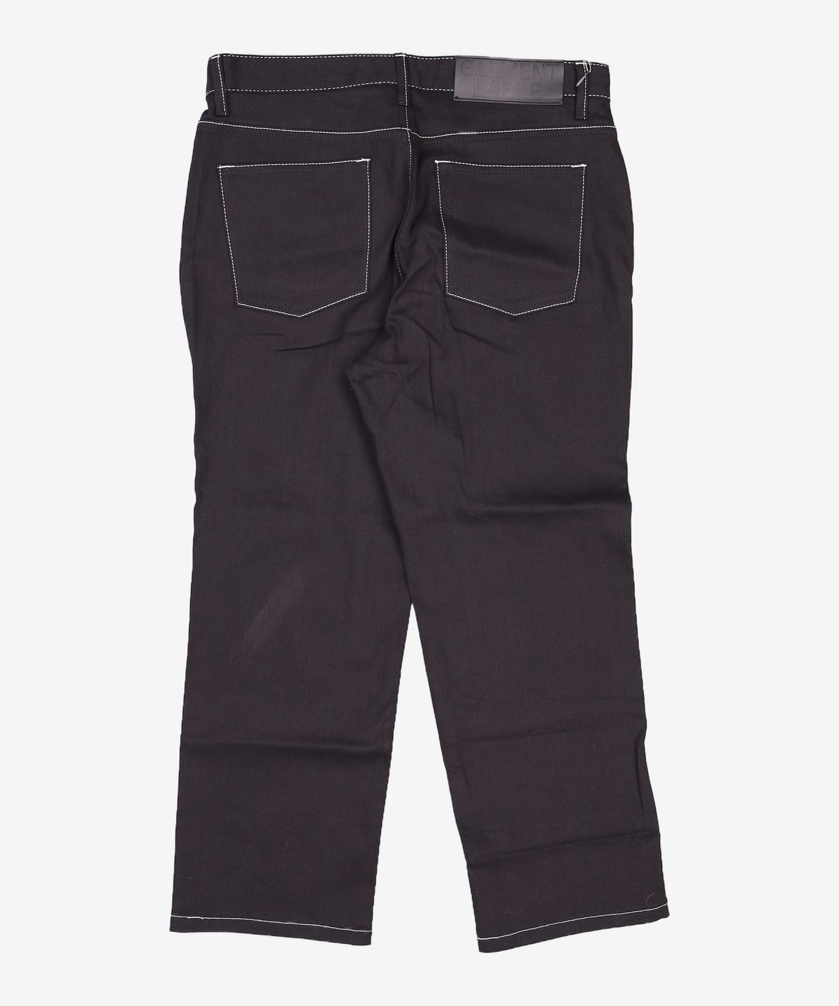 가먼트레이블(GARMENT LABLE) Denim Roll-up Pants - Stitch Black XL