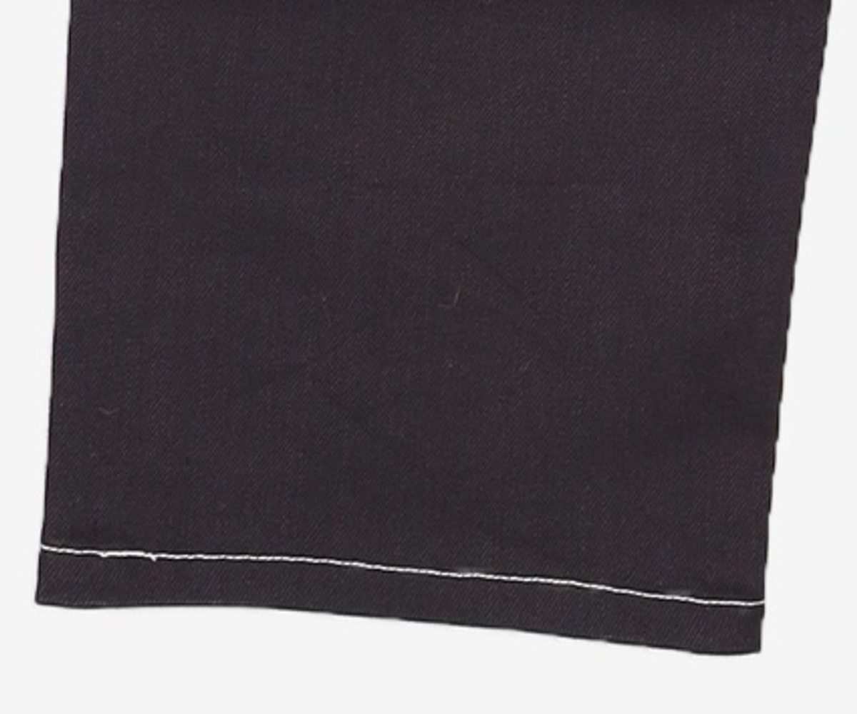 가먼트레이블(GARMENT LABLE) Denim Roll-up Pants - Stitch Black XL