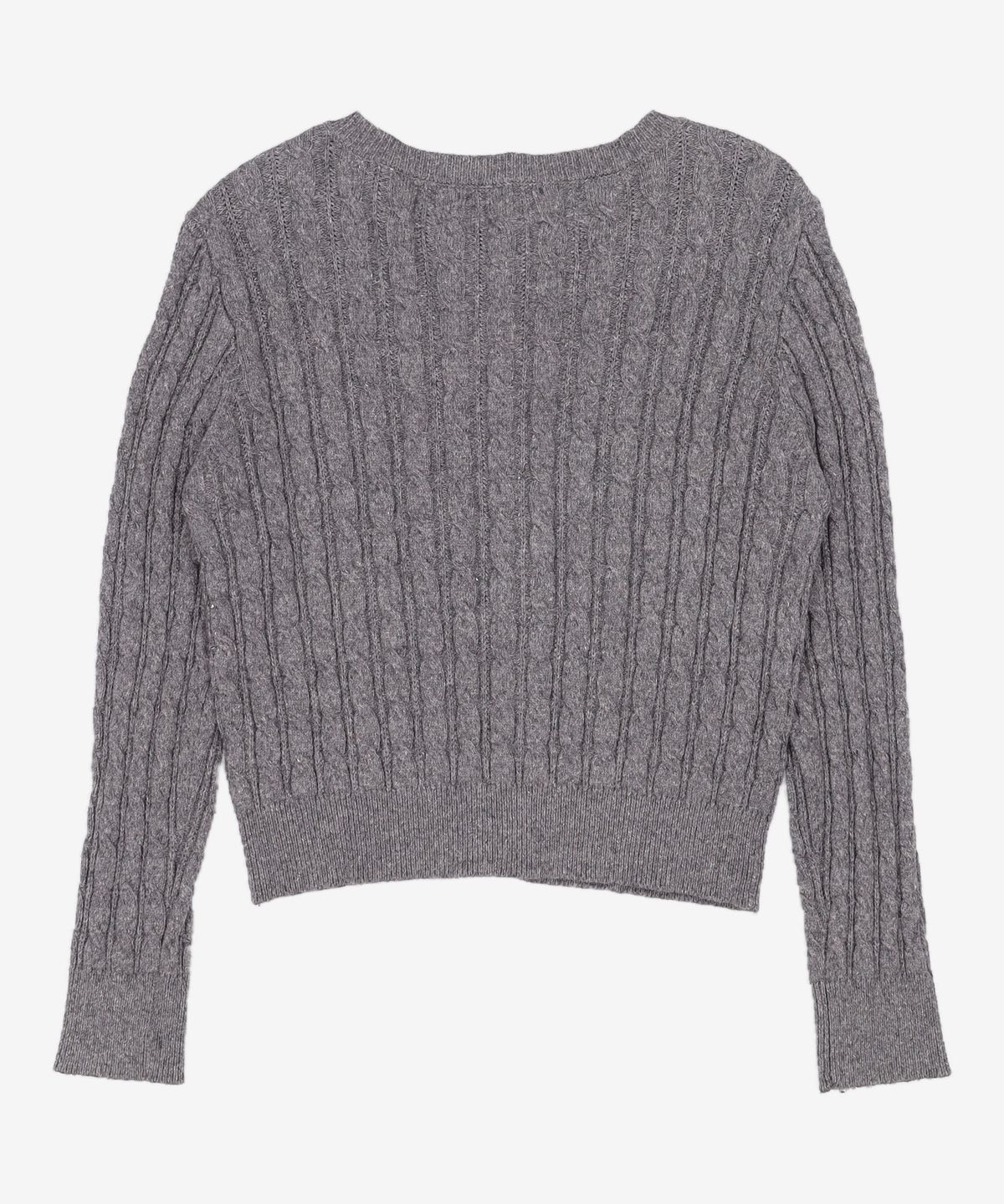 미쏘(MIXXO) 라운드넥 케이블 가디건_MIWCKET43T S