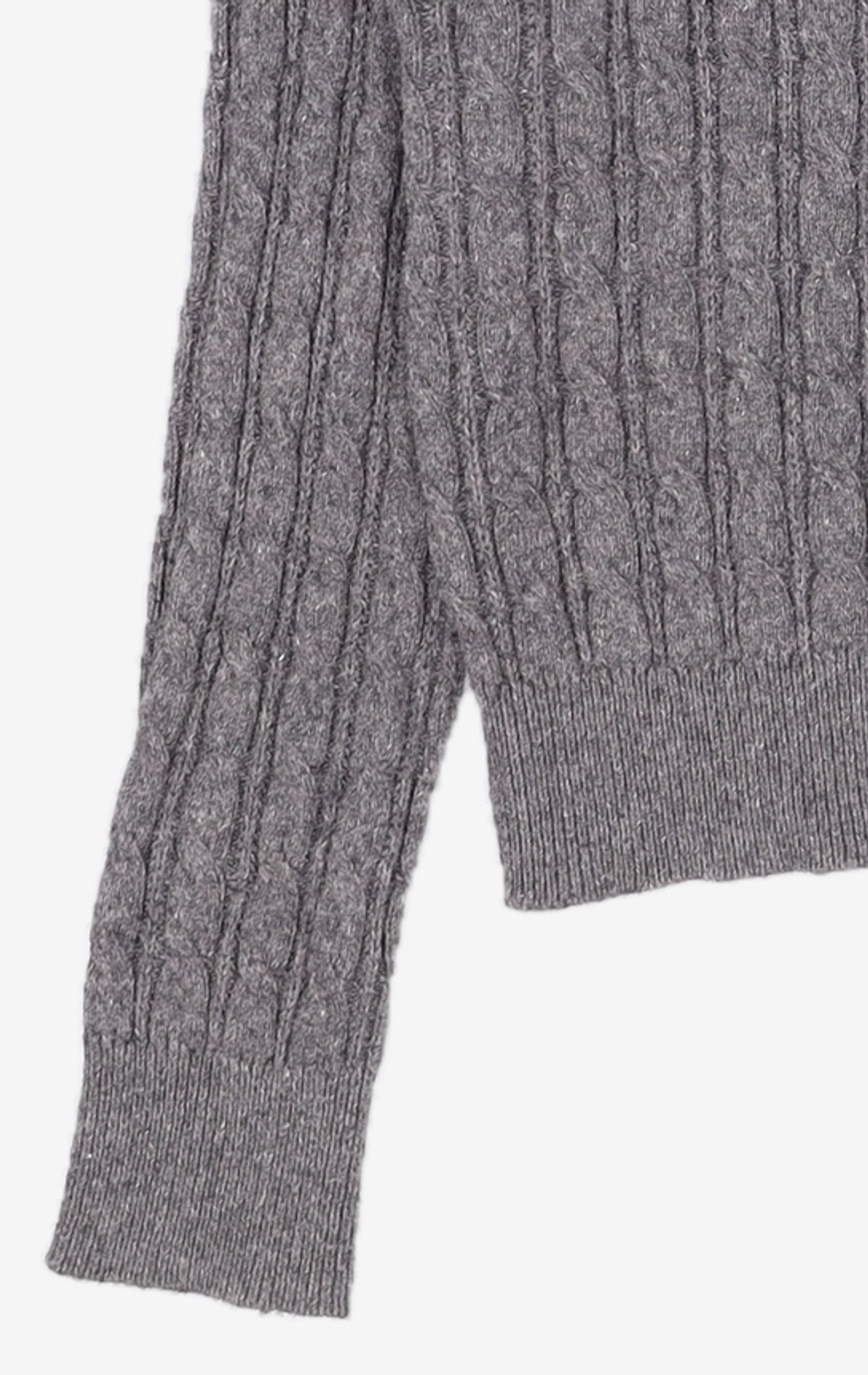 미쏘(MIXXO) 라운드넥 케이블 가디건_MIWCKET43T S