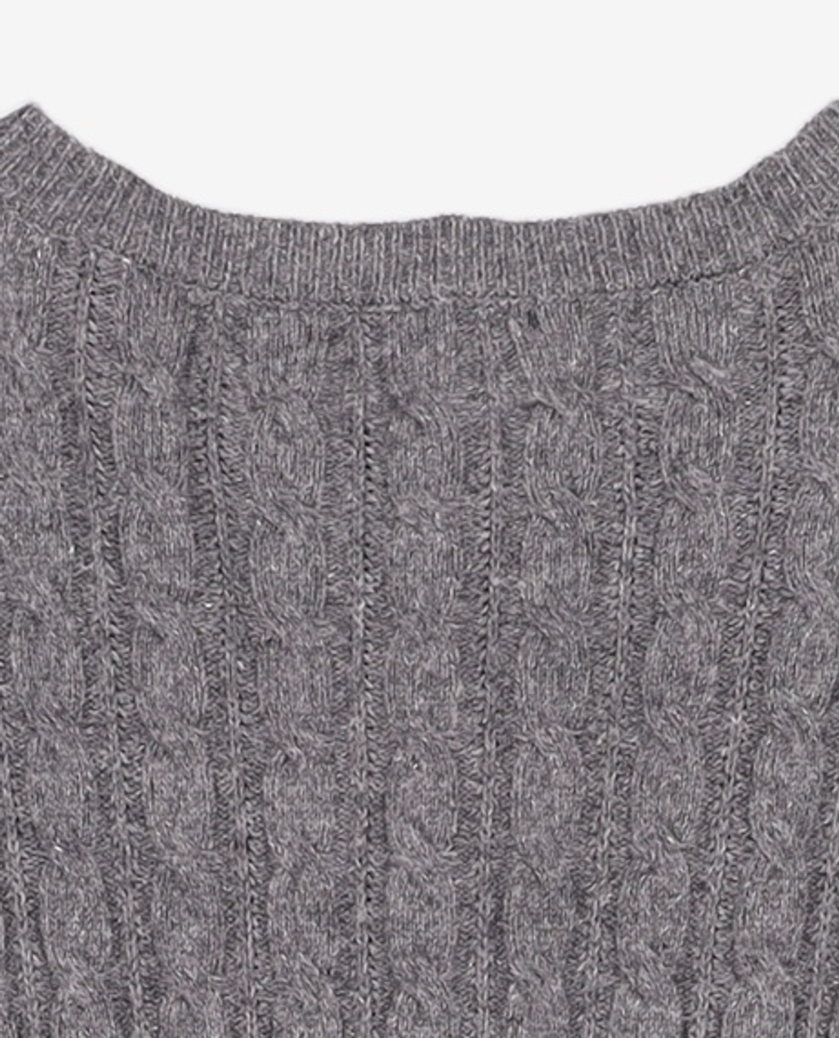 미쏘(MIXXO) 라운드넥 케이블 가디건_MIWCKET43T S