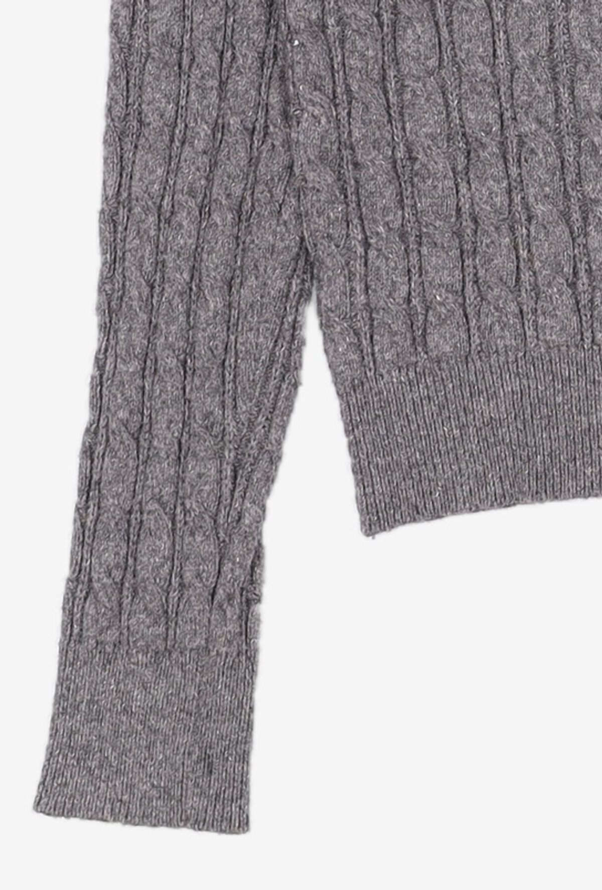미쏘(MIXXO) 라운드넥 케이블 가디건_MIWCKET43T S