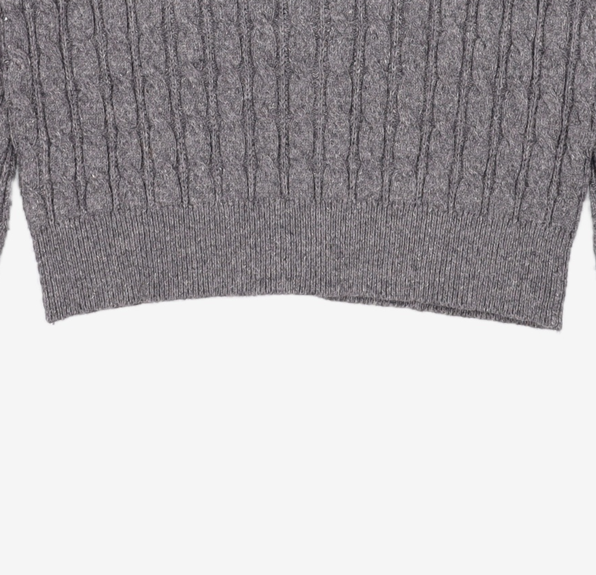 미쏘(MIXXO) 라운드넥 케이블 가디건_MIWCKET43T S