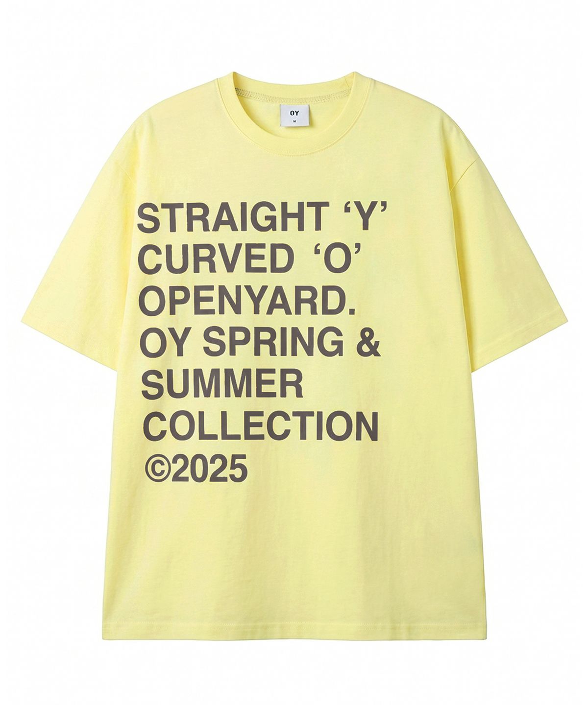 오와이(OY) BOLD LETTERS TEE - YELLOW