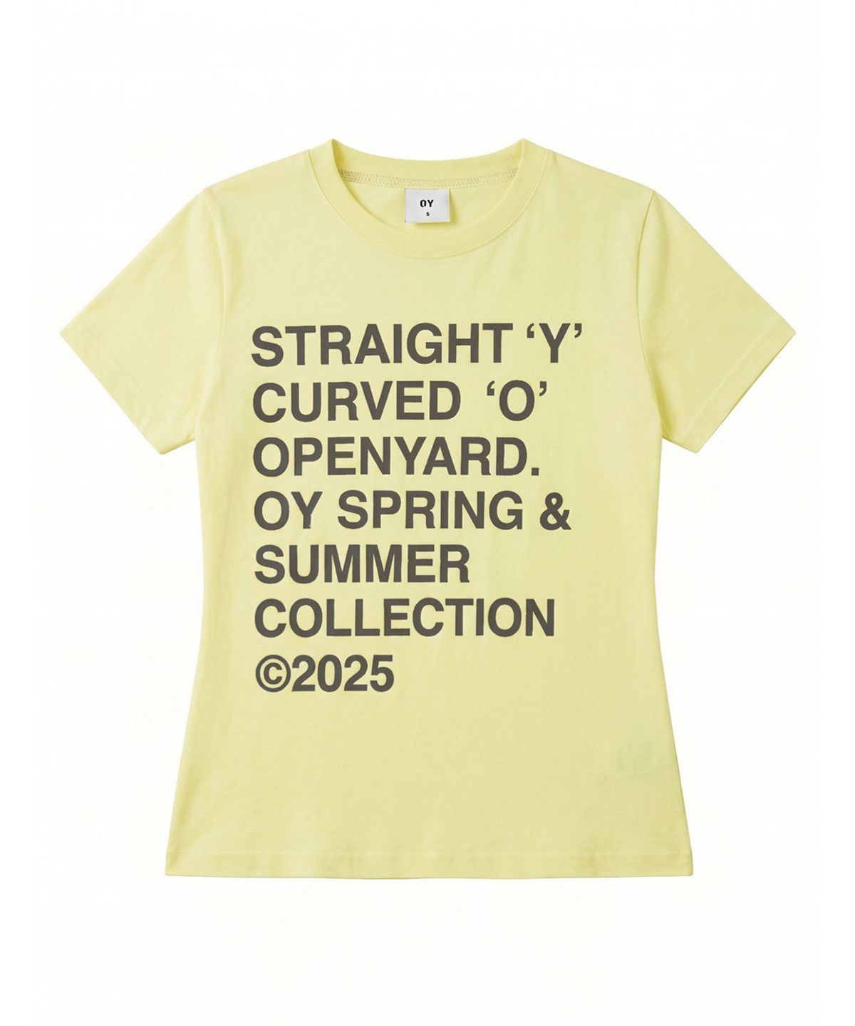 오와이(OY) BOLD LETTERS TEE - YELLOW
