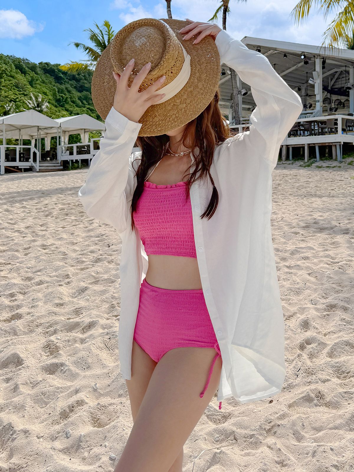 비키비키(BIKIBIKI) 론블리 셔츠 커버업