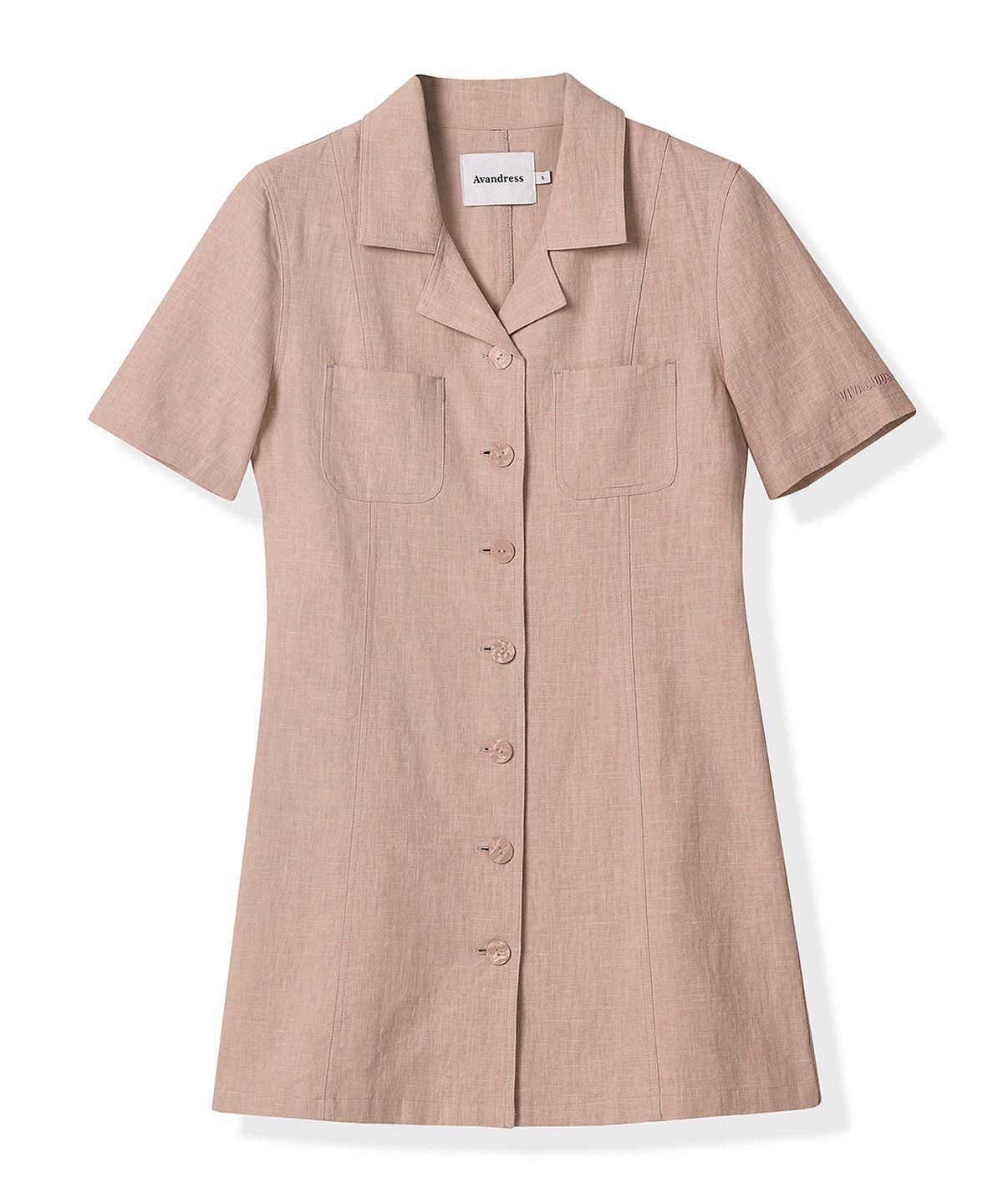 어반드레스(AVANDRESS) Linen Like jacket dress PALE PINK