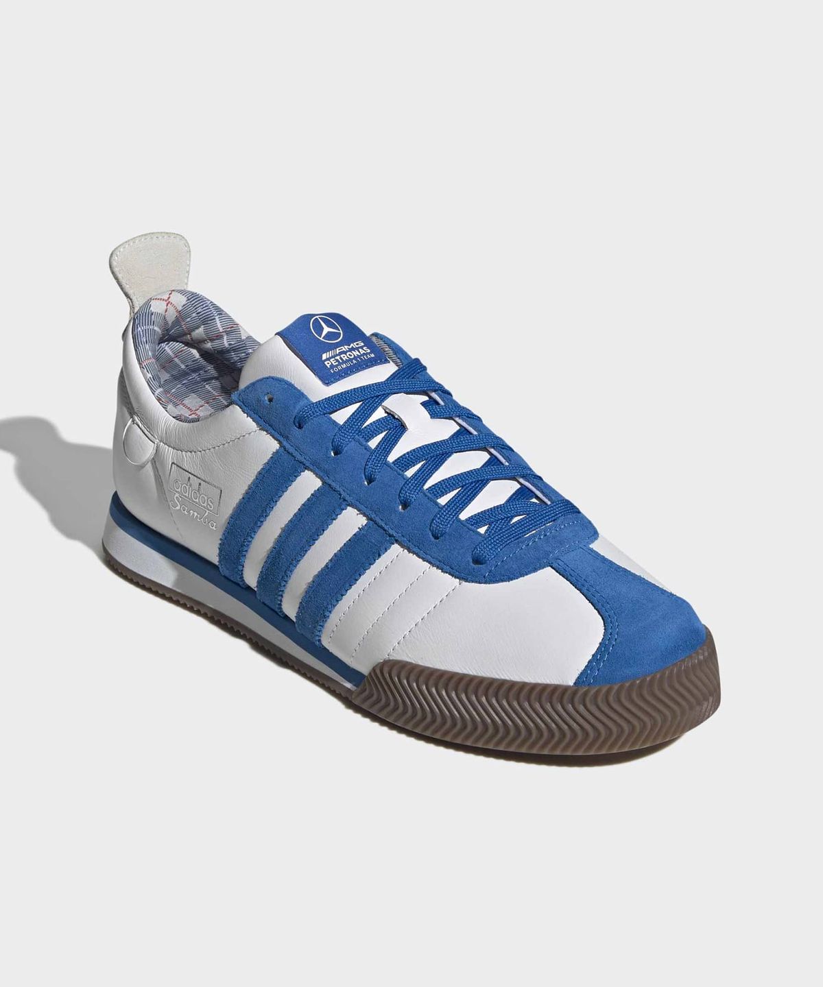 아디다스(ADIDAS) 메르세데스 AMG 페트로나스 F1 팀 삼바 62 슈퍼 - 화이트:블루버드 / KJ3265