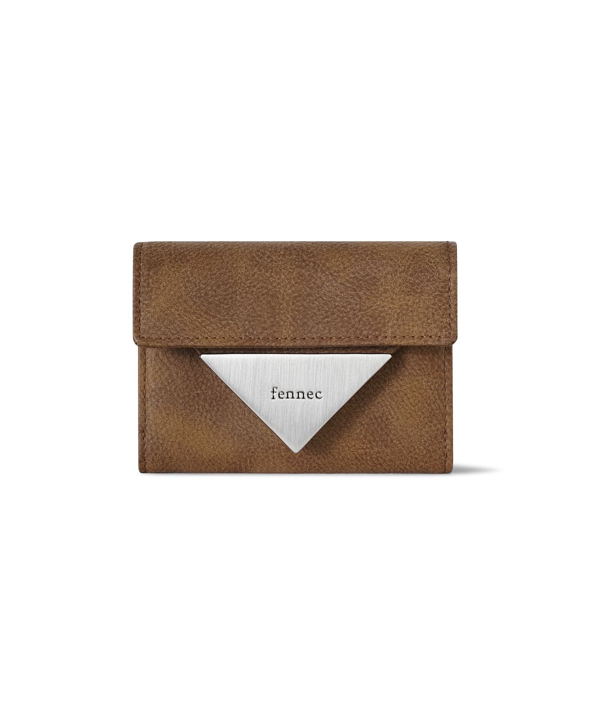 페넥(FENNEC) TRIANGLE DOCO WALLET - PEBBLE BROWN