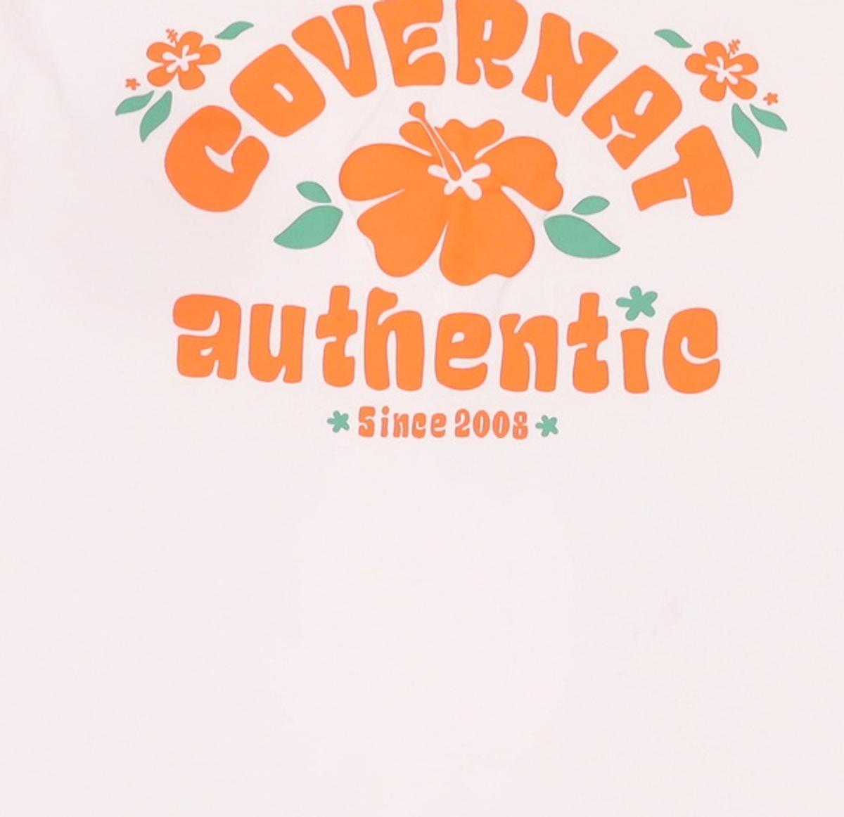 커버낫(COVERNAT) 트로피칼 티셔츠 화이트 S