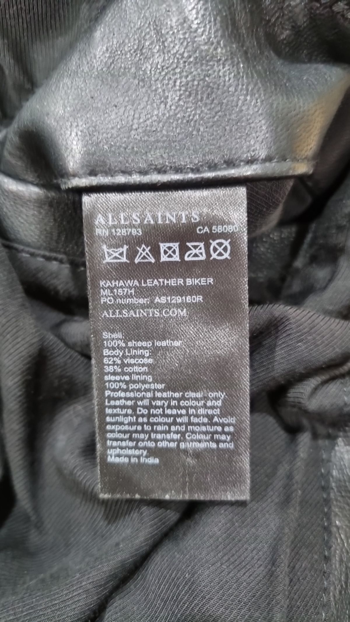 올세인츠(ALLSAINTS) 레더/라이더스 재킷 XS