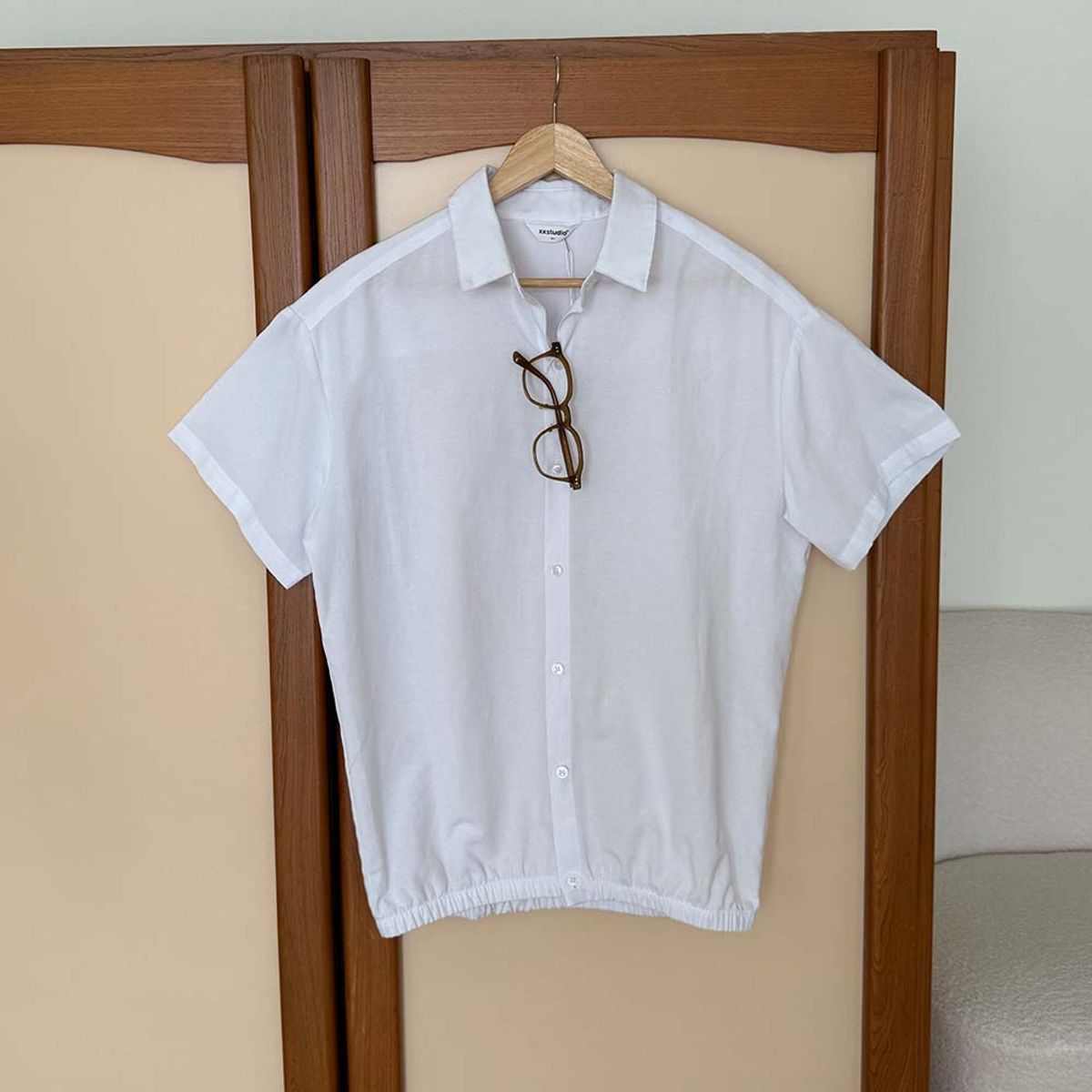 바이모노(BYMONO) [빅사이즈 S-8XL] 5color 쏙쏙셔츠 링클프리 자동넣입 반팔 셔츠