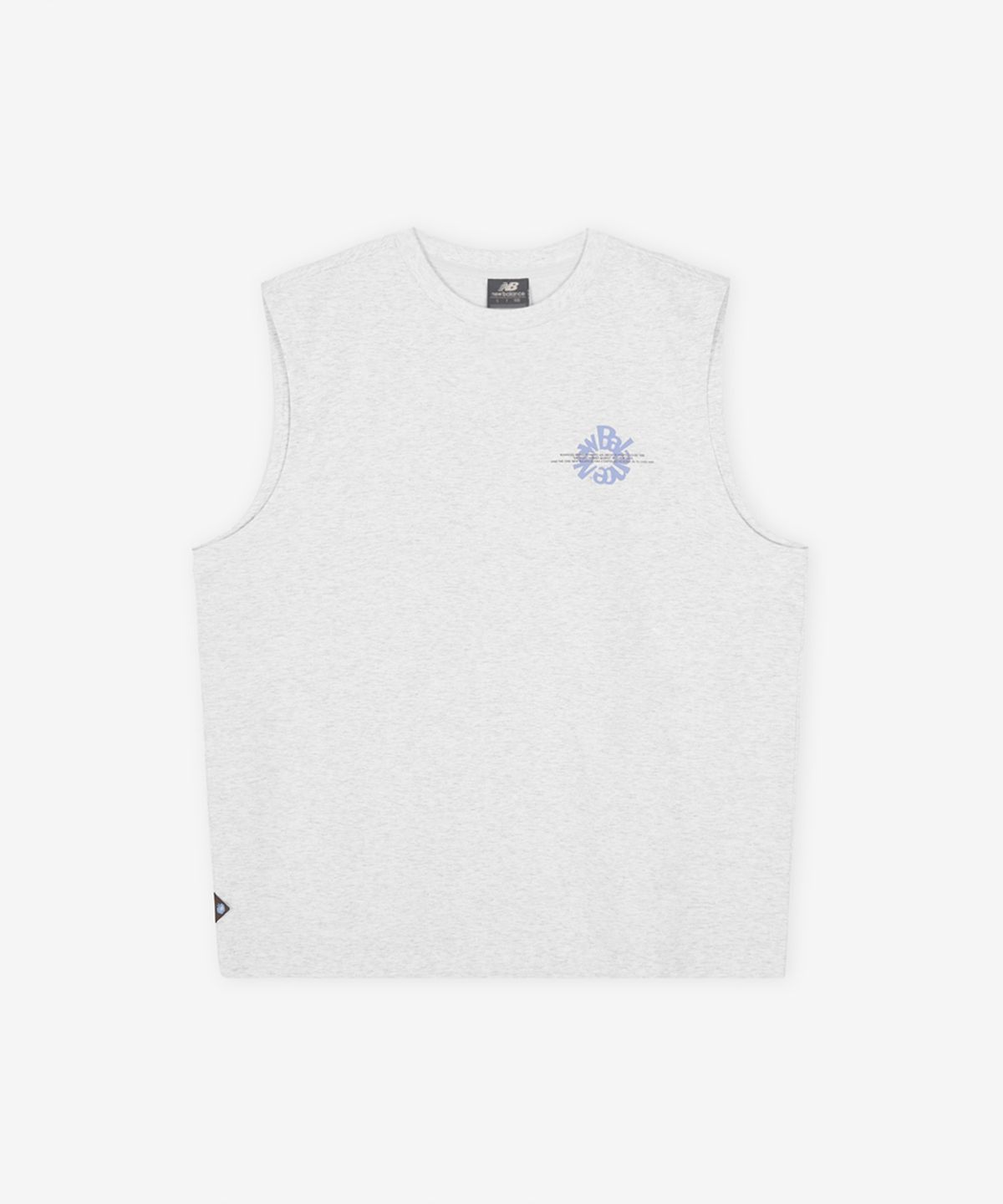 뉴발란스(NEW BALANCE) NBNGG3A023 / UNI Archive Pace Circle 그래픽 나시티 (L/GRAY)