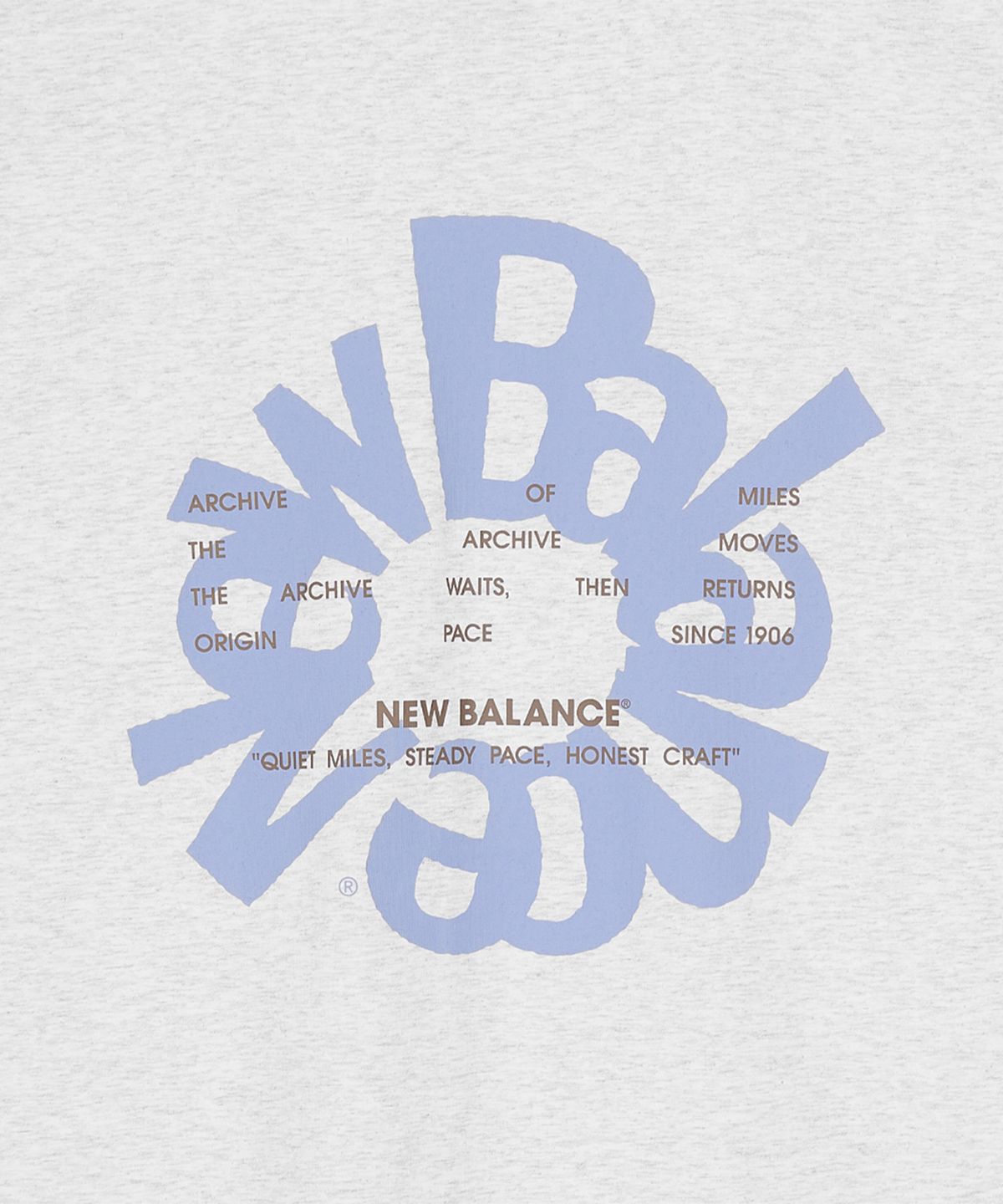 뉴발란스(NEW BALANCE) NBNGG3A023 / UNI Archive Pace Circle 그래픽 나시티 (L/GRAY)