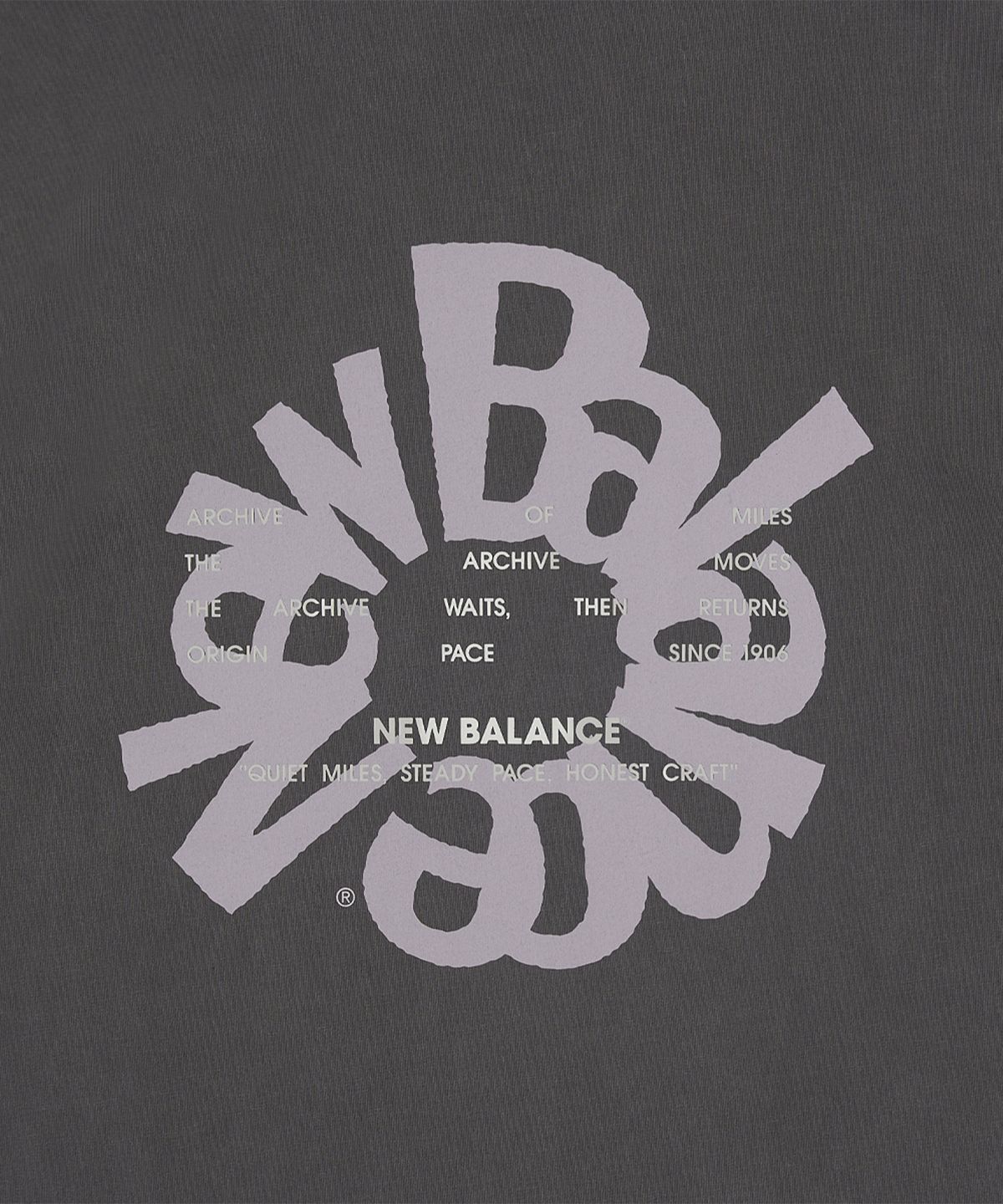 뉴발란스(NEW BALANCE) NBNGG3A023 / UNI Archive Pace Circle 그래픽 나시티 (CHARCOAL)