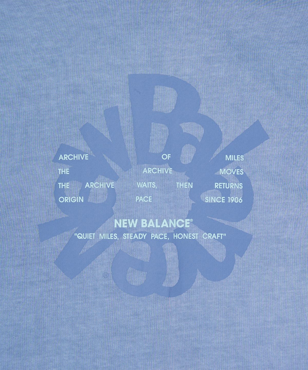 뉴발란스(NEW BALANCE) NBNGG3A023 / UNI Archive Pace Circle 그래픽 나시티 (G/BLUE)