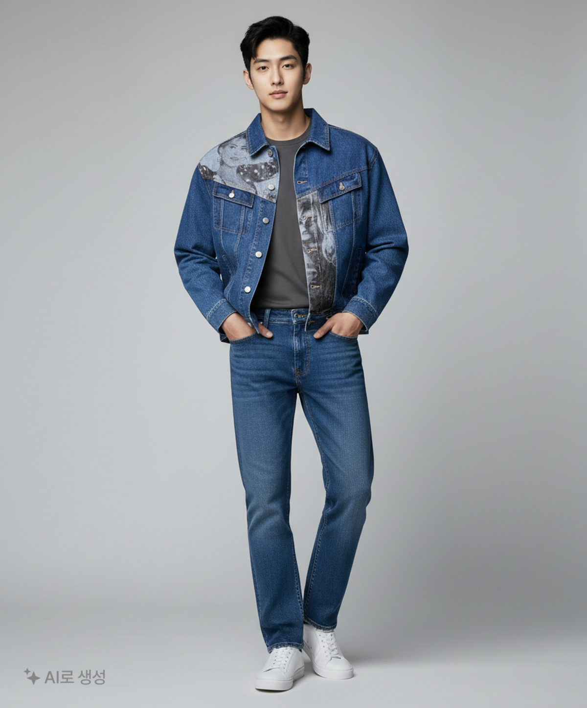 게스(GUESS) 데님/트러커 재킷 M