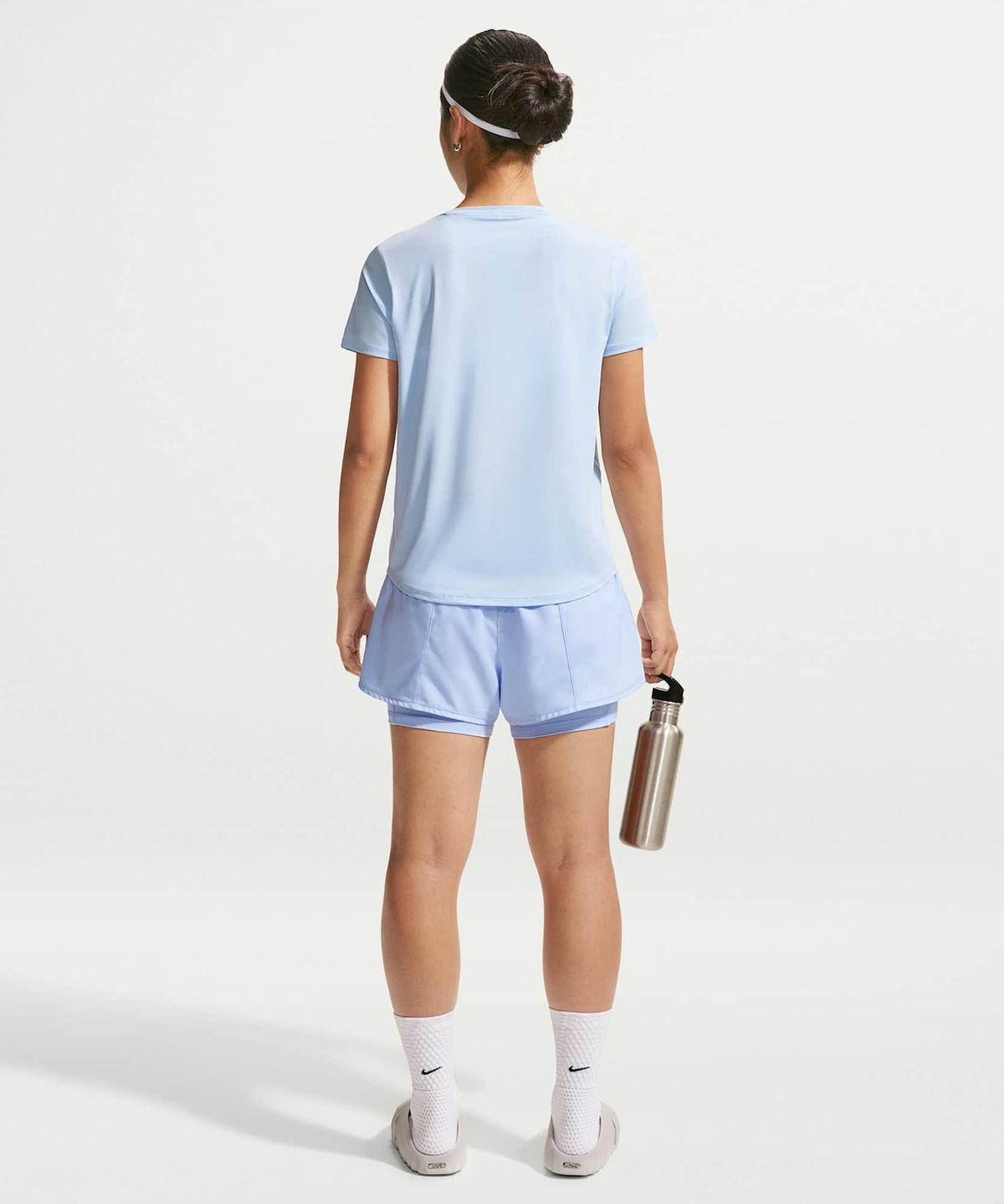 나이키(NIKE) 원 클래식 드라이 핏 반소매 탑 W - 하이드로젠 블루:화이트 / FN2799-408