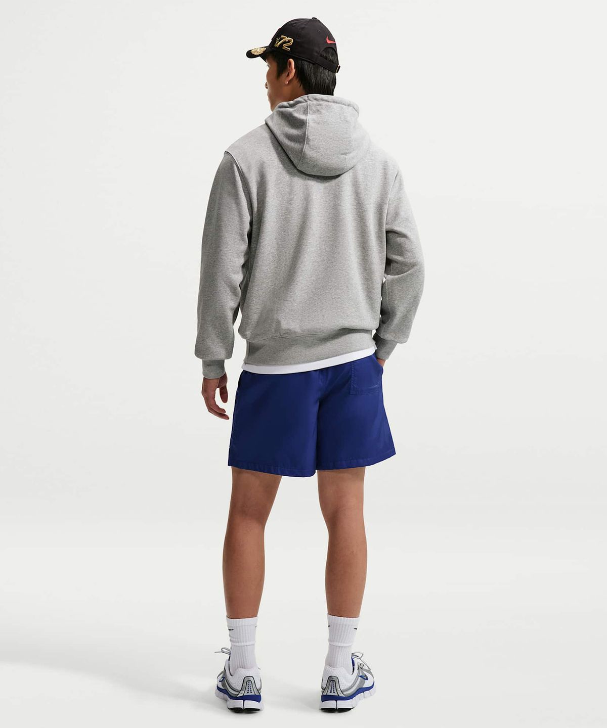 나이키(NIKE) 클럽 우븐 플로우 쇼츠 M - 딥 로얄 블루:화이트 / FN3308-455