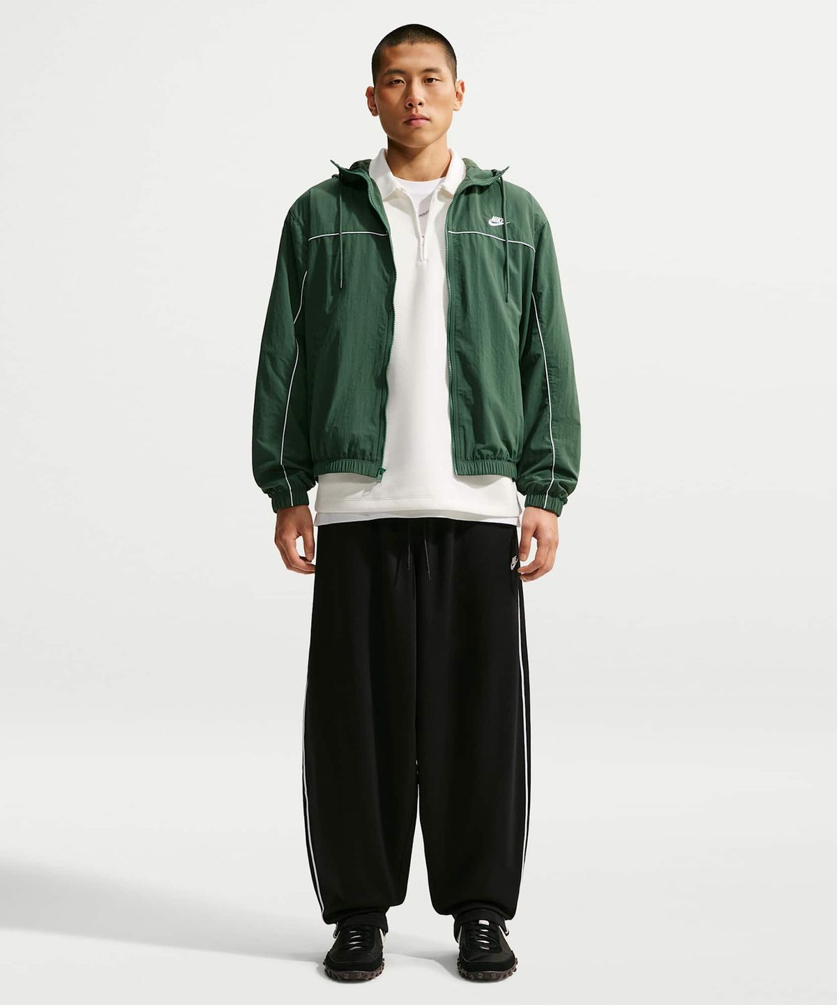 나이키(NIKE) 클럽 후드 재킷 M - 퍼:화이트 / HJ2013-323