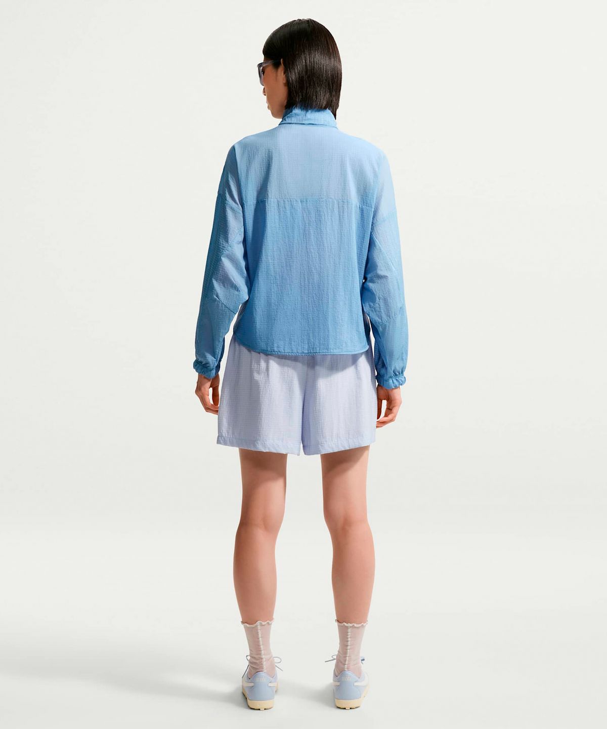 나이키(NIKE) 스포츠웨어 오버사이즈 경량 립스탑 재킷 W - 워크 블루 / IF0588-486
