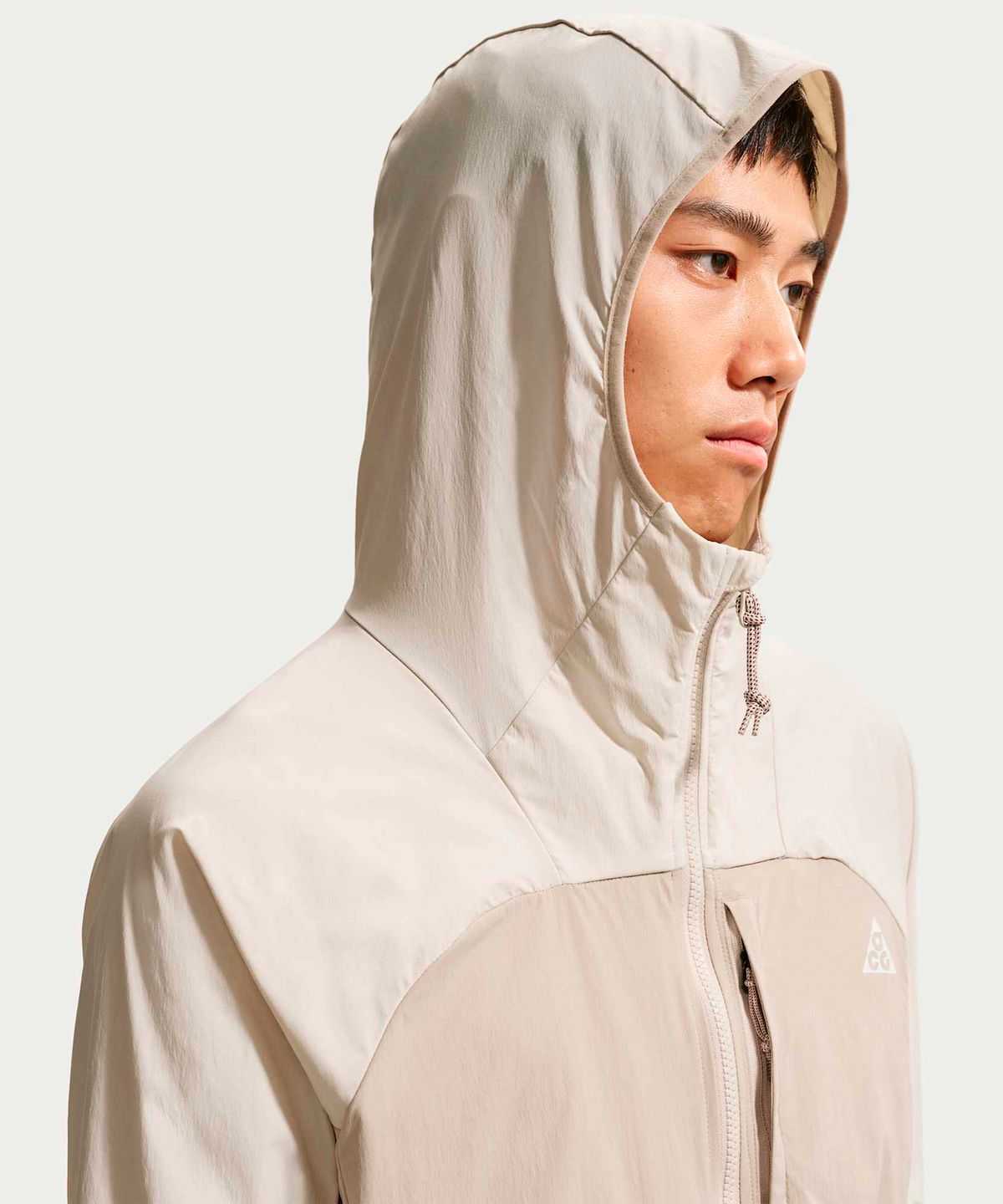 나이키(NIKE) ACG 파이브 타워스 UV 프로텍션 재킷 M - 라이트 오어우드 브라운:크림 II:서밋 화이트 / IF0960-104