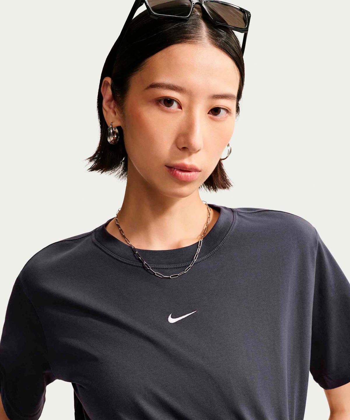 나이키(NIKE) 스포츠웨어 오버사이즈 반소매 티셔츠(플러스 사이즈) W - 그리드아이언 / IH7602-013