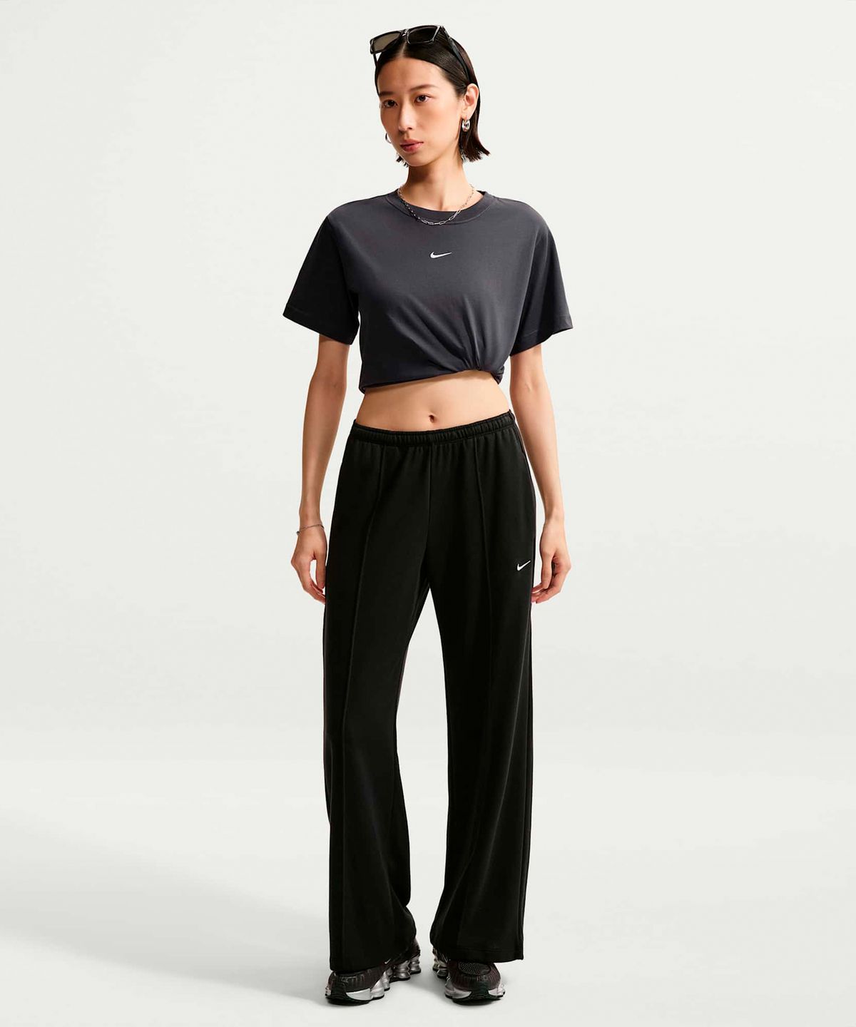 나이키(NIKE) 스포츠웨어 오버사이즈 반소매 티셔츠(플러스 사이즈) W - 그리드아이언 / IH7602-013