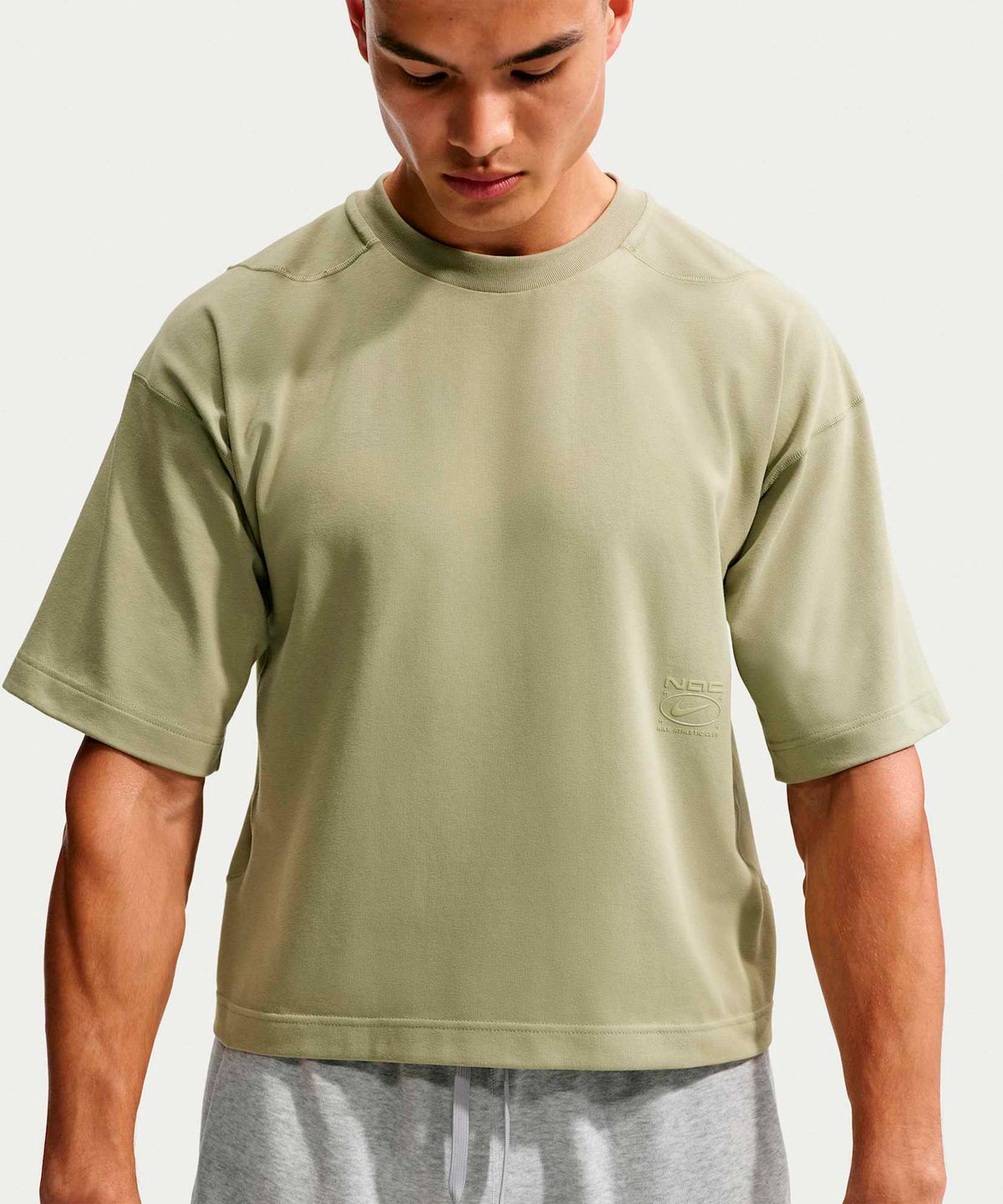 나이키(NIKE) N.A.C. 드라이 핏 반소매 트레이닝 탑 M - 더스티 올리브 / IM3612-377
