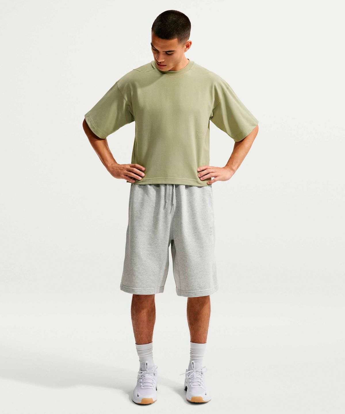 나이키(NIKE) N.A.C. 드라이 핏 반소매 트레이닝 탑 M - 더스티 올리브 / IM3612-377