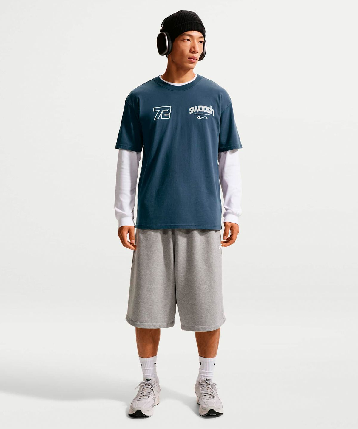 나이키(NIKE) 스포츠웨어 티셔츠 M - 썬더 블루 / IM3778-437