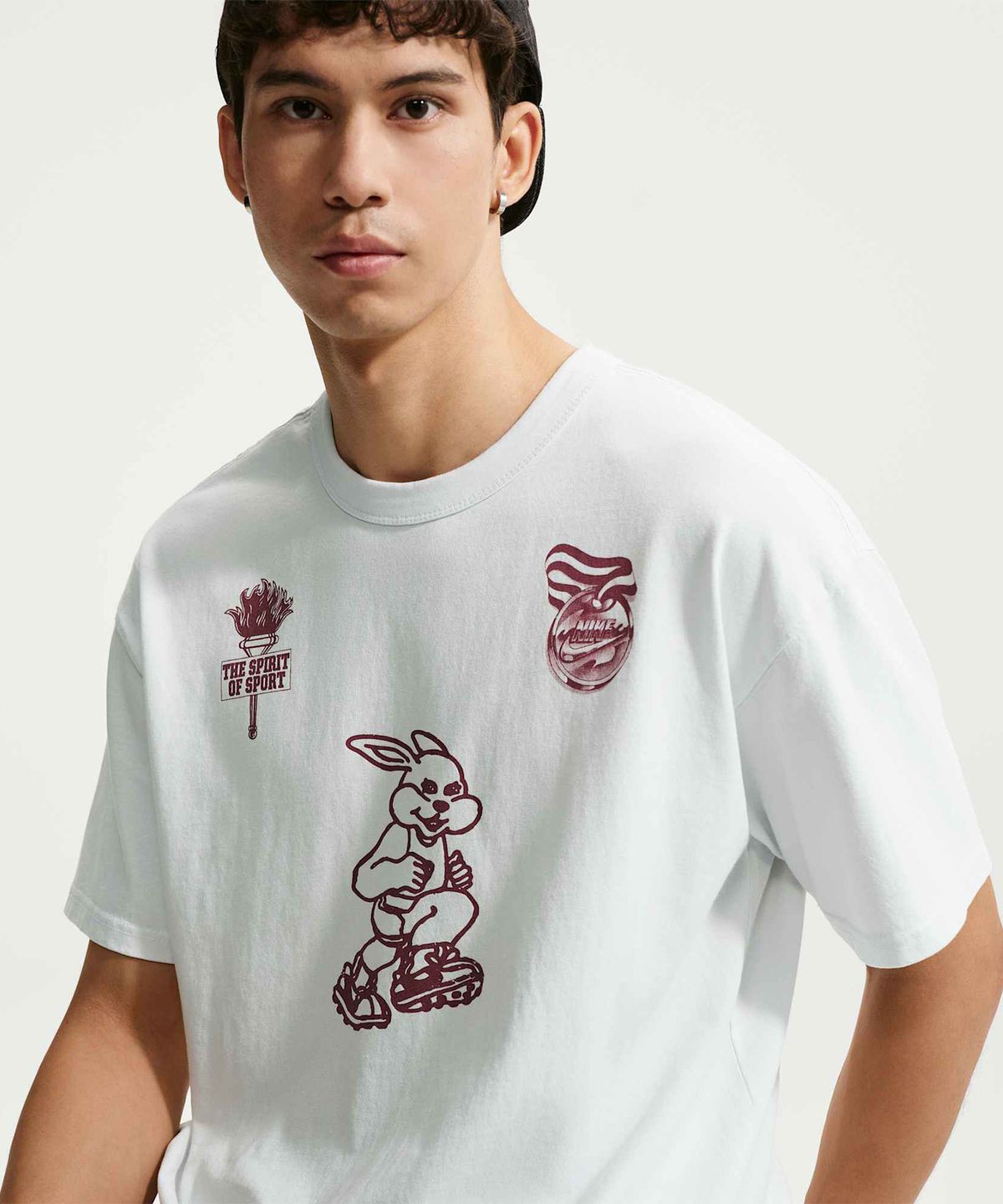 나이키(NIKE) 스포츠웨어 프리미엄 에센셜 티셔츠 M - 오프 화이트 / IM3816-101