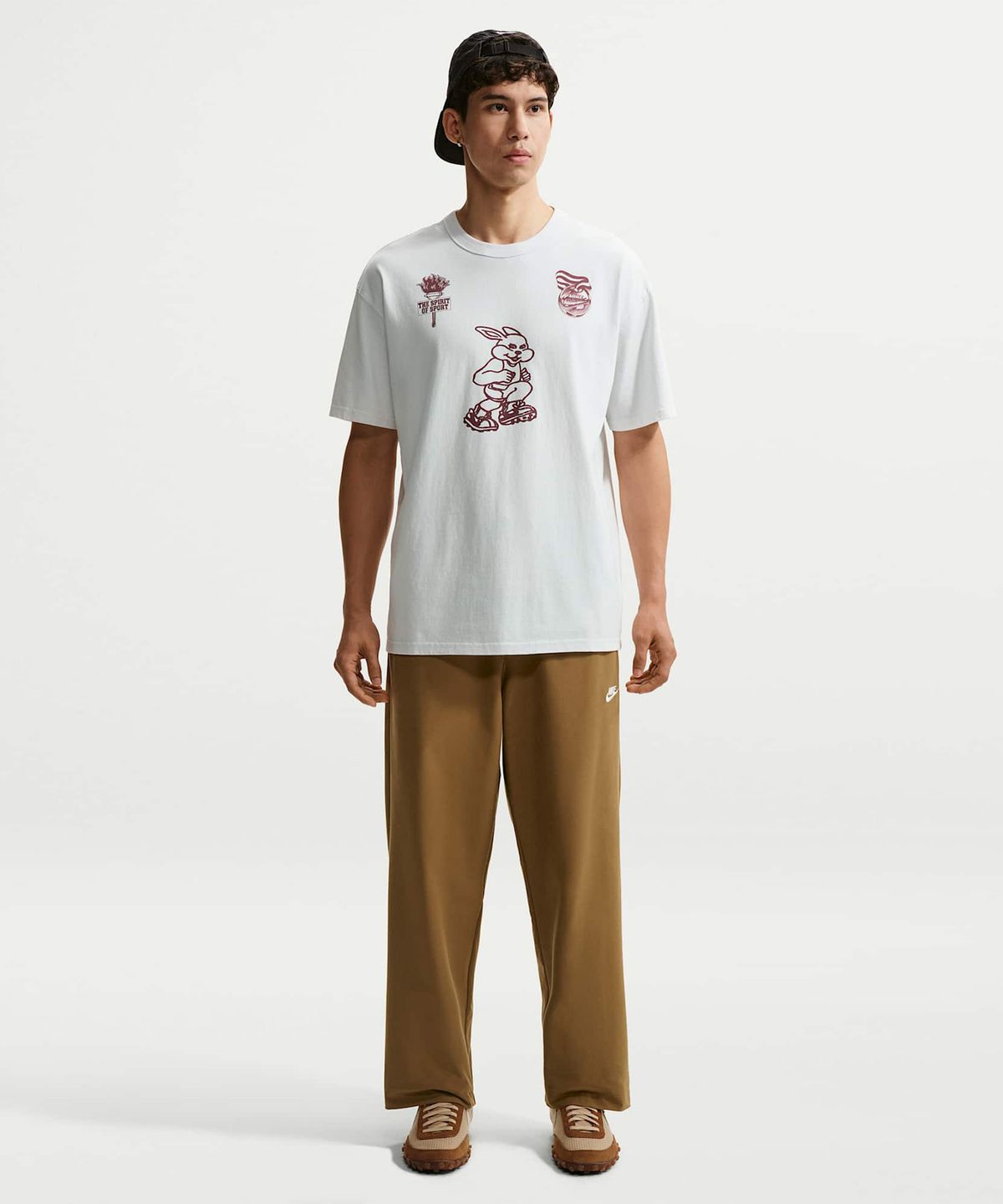 나이키(NIKE) 스포츠웨어 프리미엄 에센셜 티셔츠 M - 오프 화이트 / IM3816-101
