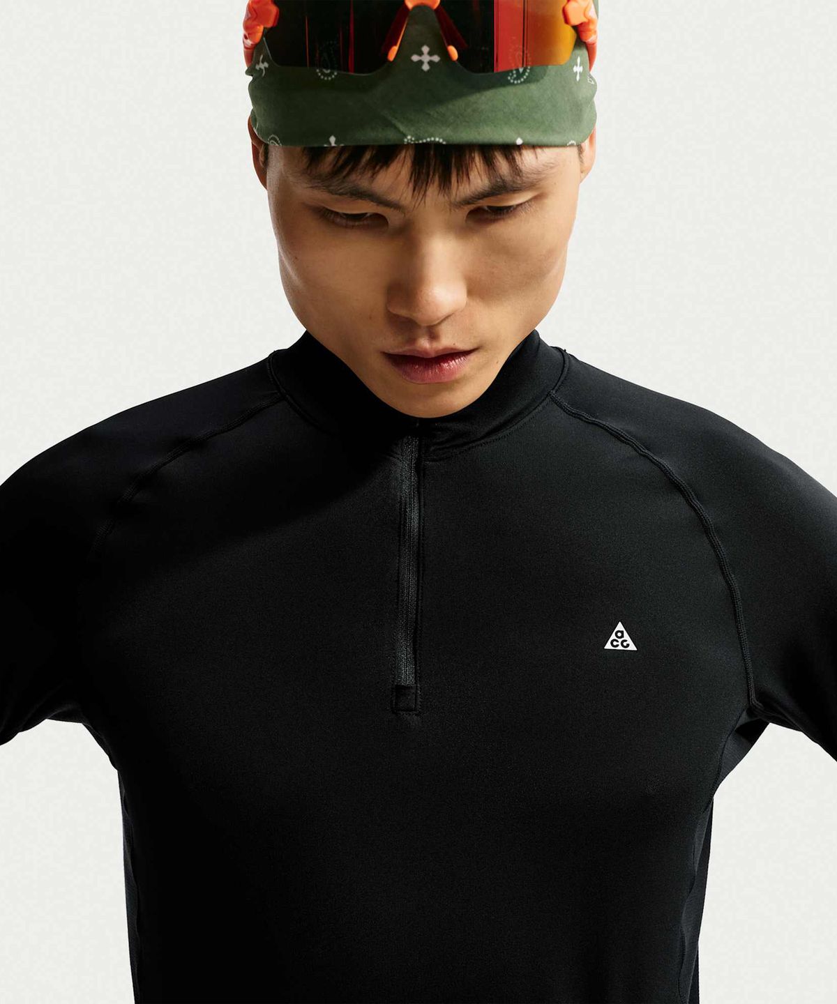 나이키(NIKE) ACG 와일드씨 드라이 핏 쿼터집 긴소매 하이킹 탑 M - 블랙:서밋 화이트 / IM4224-010
