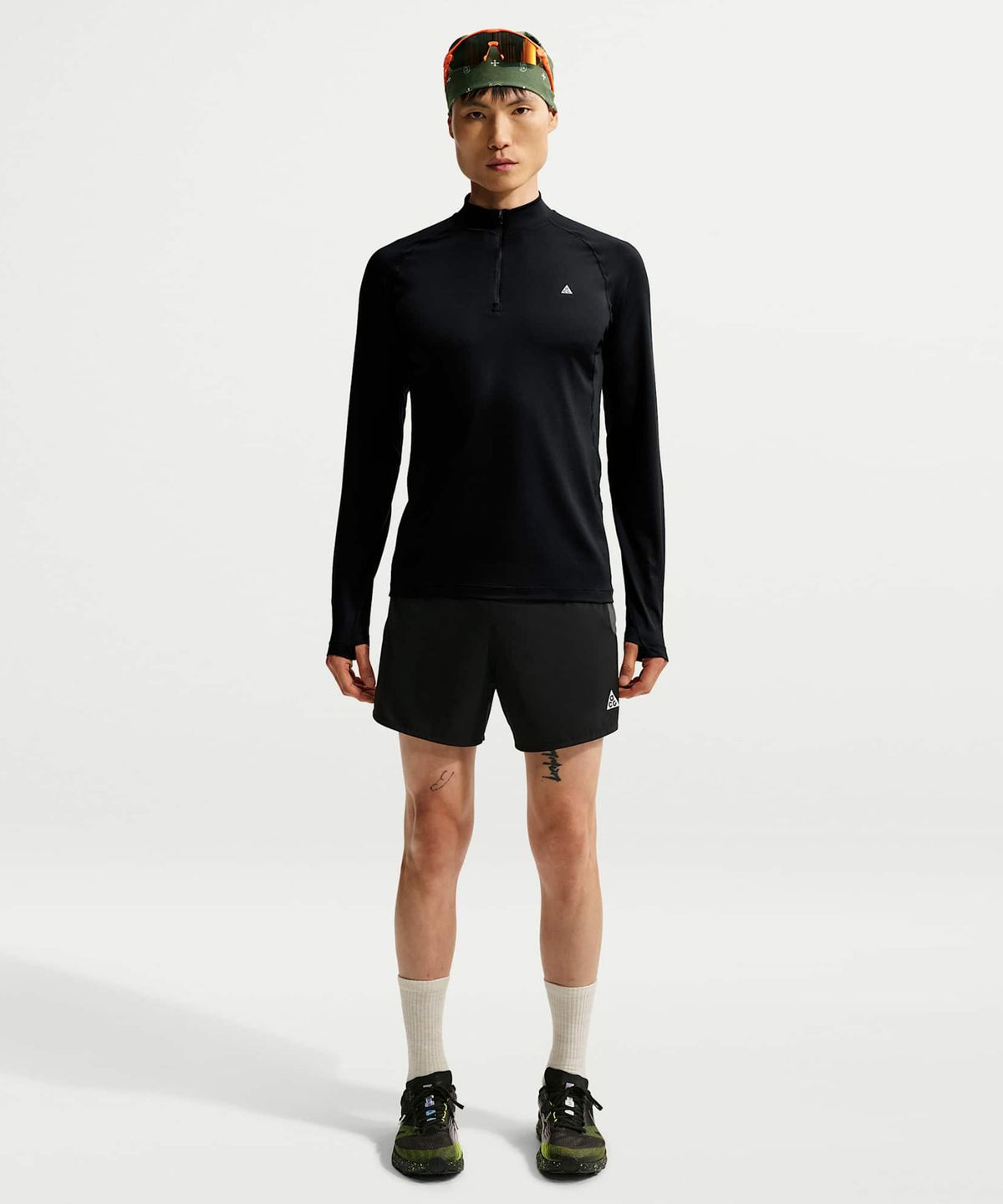 나이키(NIKE) ACG 와일드씨 드라이 핏 쿼터집 긴소매 하이킹 탑 M - 블랙:서밋 화이트 / IM4224-010