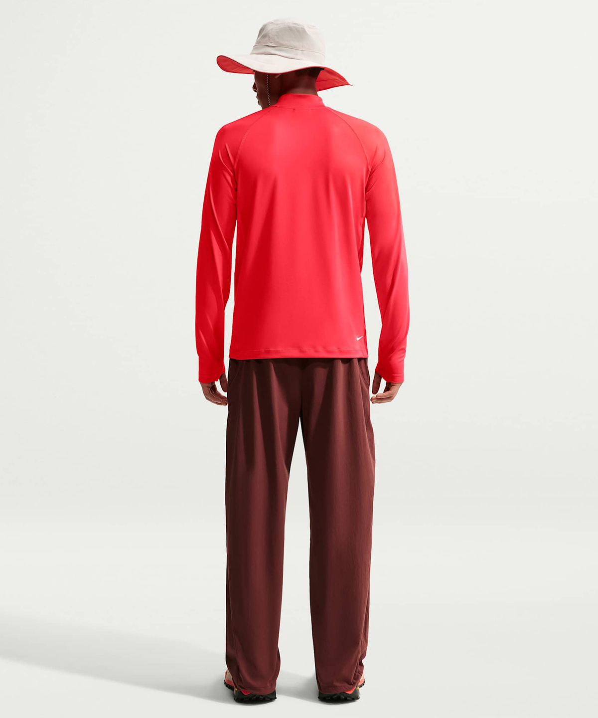 나이키(NIKE) ACG 와일드씨 드라이 핏 쿼터집 긴소매 하이킹 탑 M - 라이트 크림슨:서밋 화이트 / IM4224-696