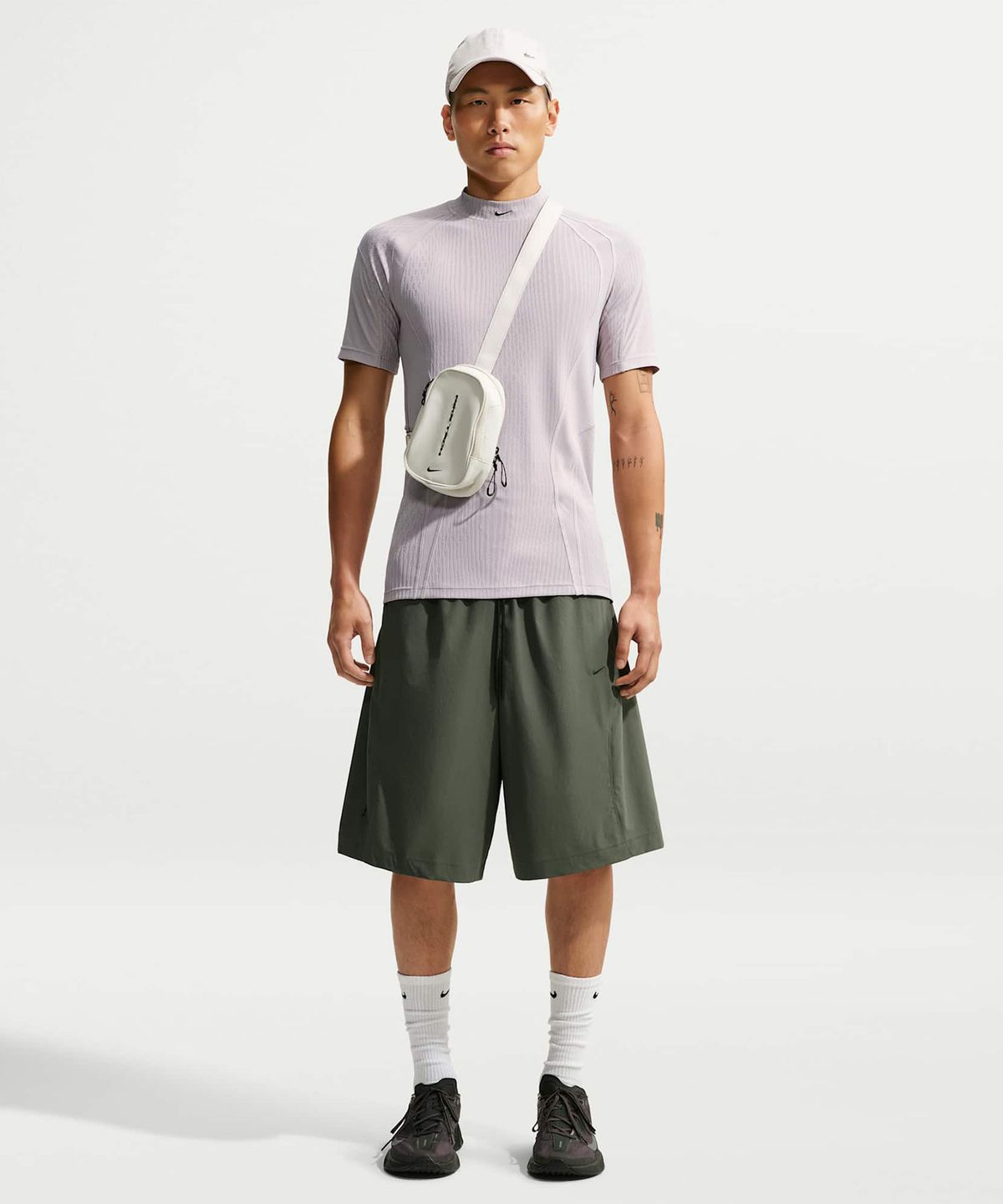 나이키(NIKE) 테크 드라이 핏 ADV 반소매 탑 M - 칼리지 그레이:블랙 / IM5730-009