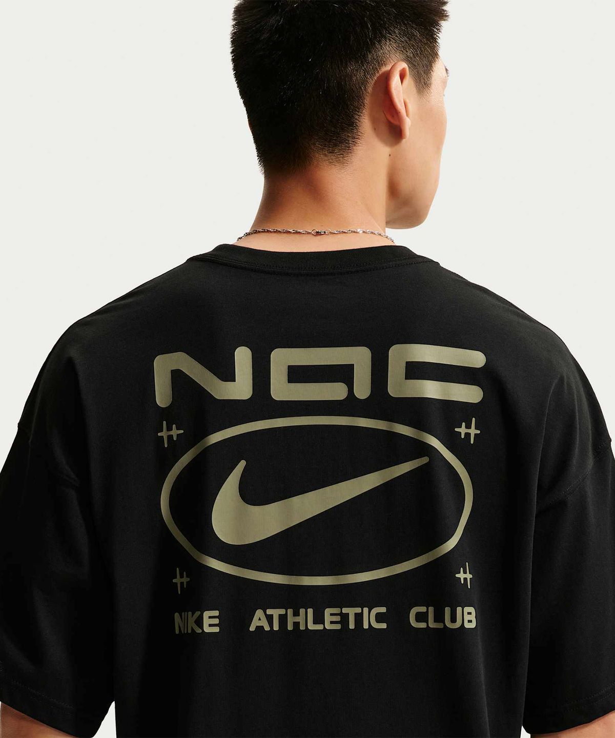 나이키(NIKE) N.A.C. 오버사이즈 티셔츠 M - 블랙:더스티 올리브 / IM6140-010