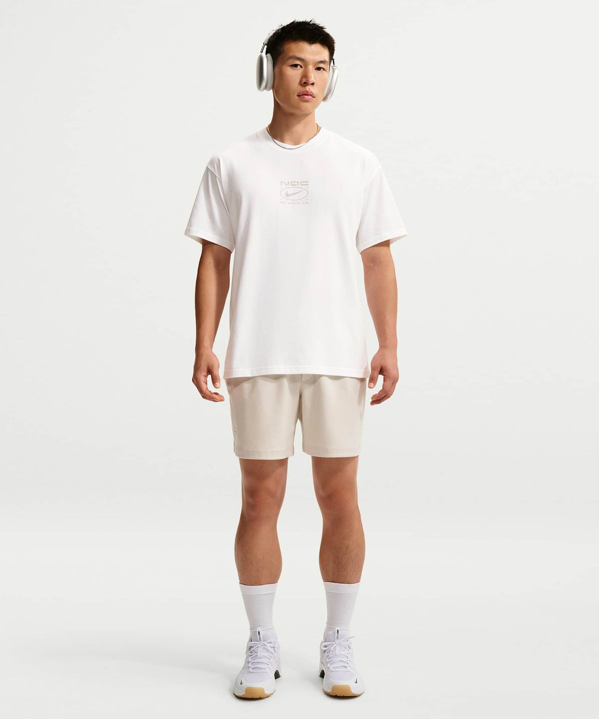 나이키(NIKE) N.A.C. 티셔츠 M - 화이트:라이트 스모크 그레이 / IM6143-100