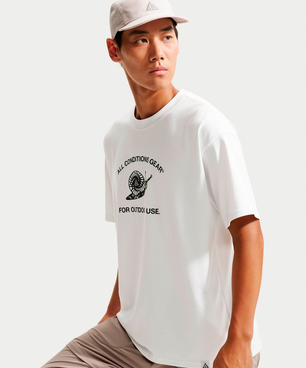 나이키(NIKE) ACG 드라이 핏 티셔츠 M - 서밋 화이트 / IM6180-121