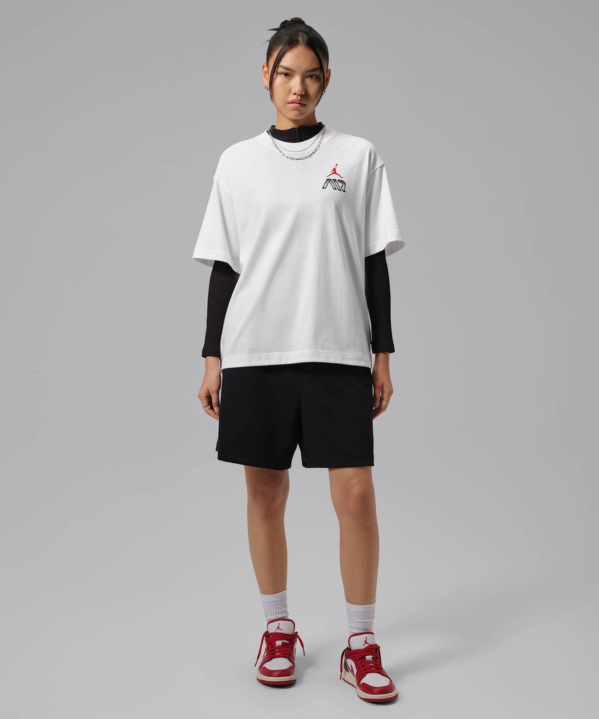 나이키(NIKE) 조던 플라이트 그래픽 티셔츠 W - 화이트 / IM7133-100