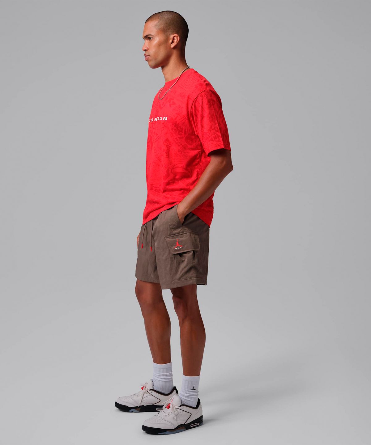 나이키(NIKE) 조던 브루클린 우븐 카고 쇼츠 M - 팔로미노:유니버시티 레드 / IM8967-274